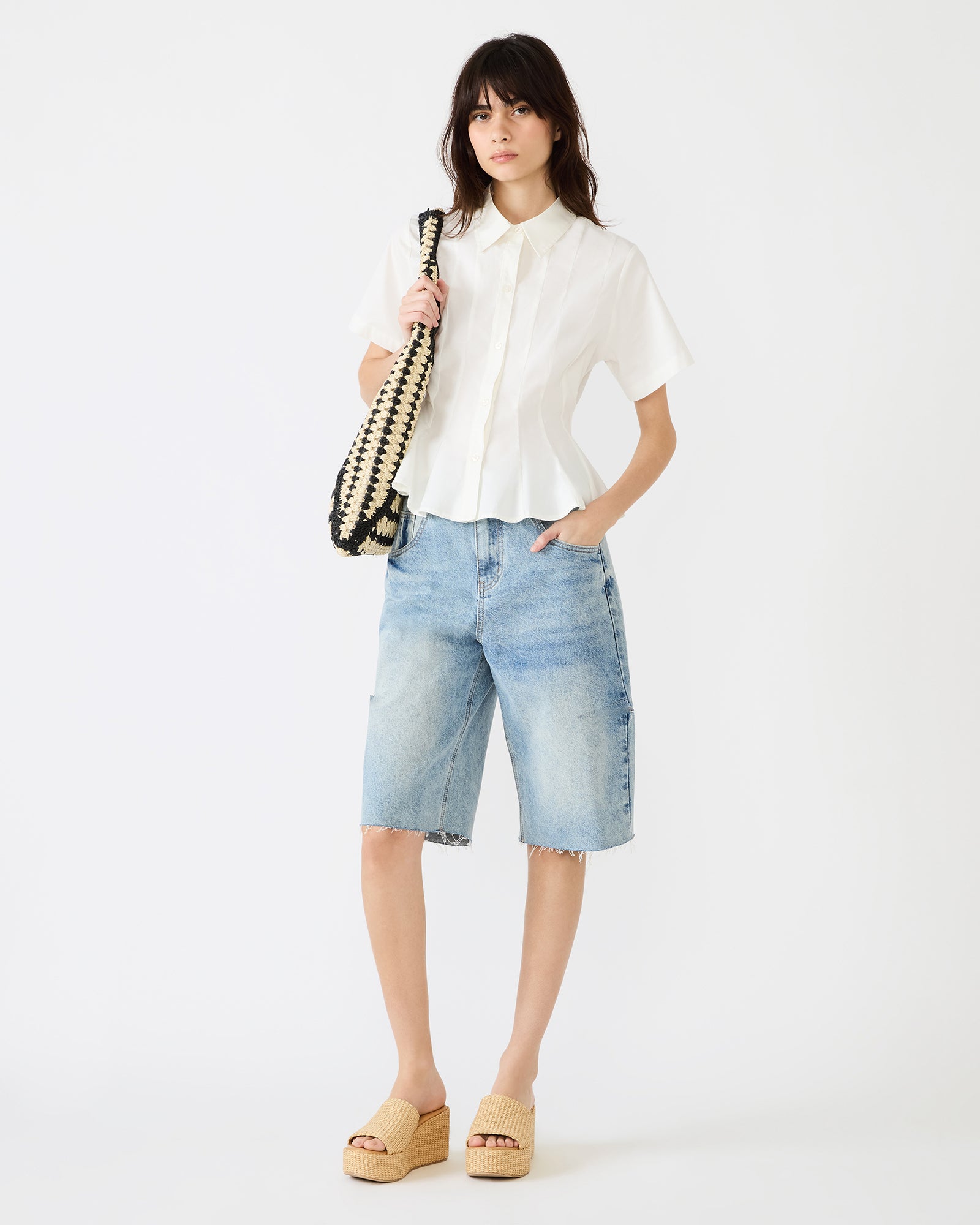 PORTER TOP WHITE - Clothing - Steve Madden Canada - view 6