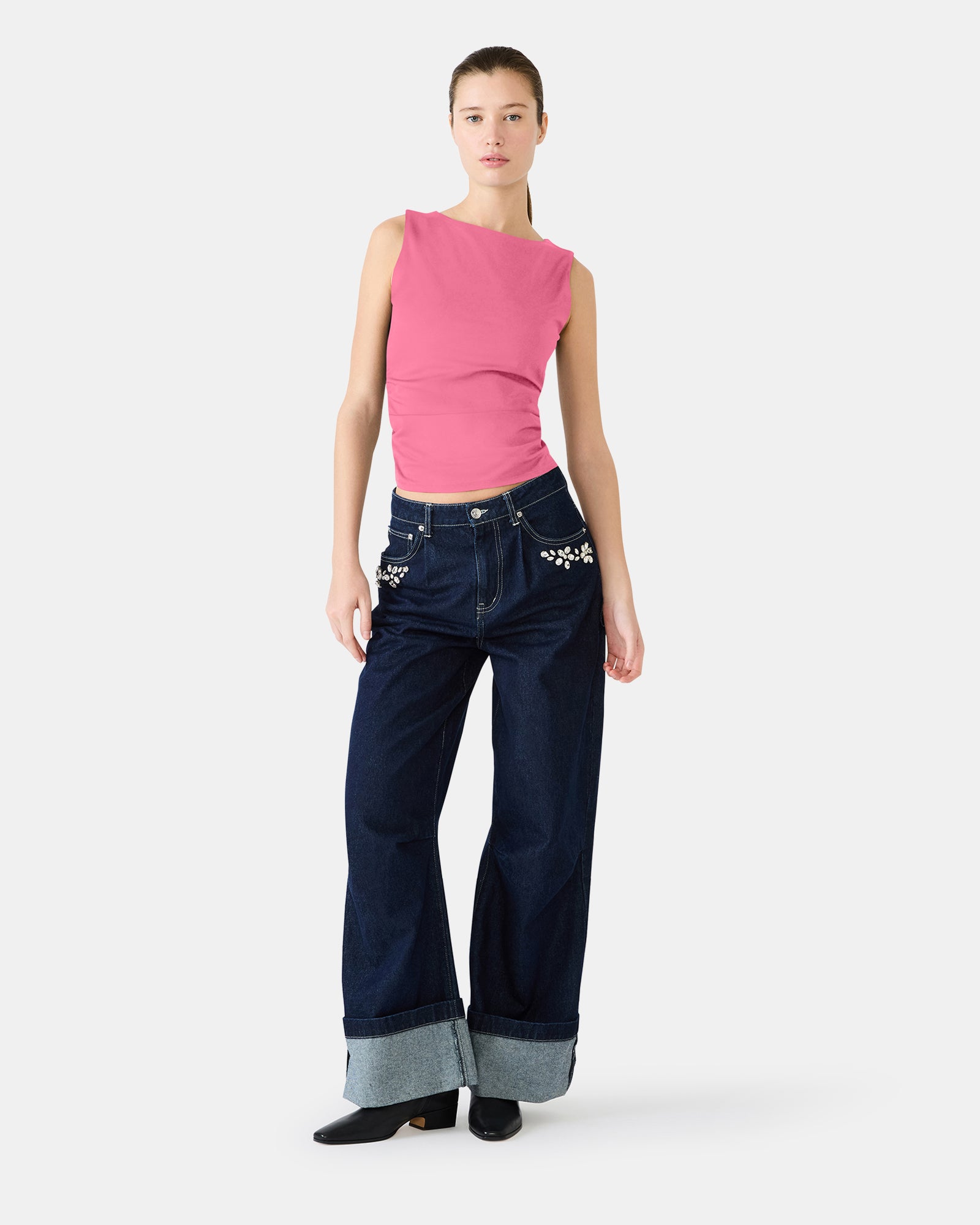 ADAIR KNIT TOP PINK - Clothing - Steve Madden Canada