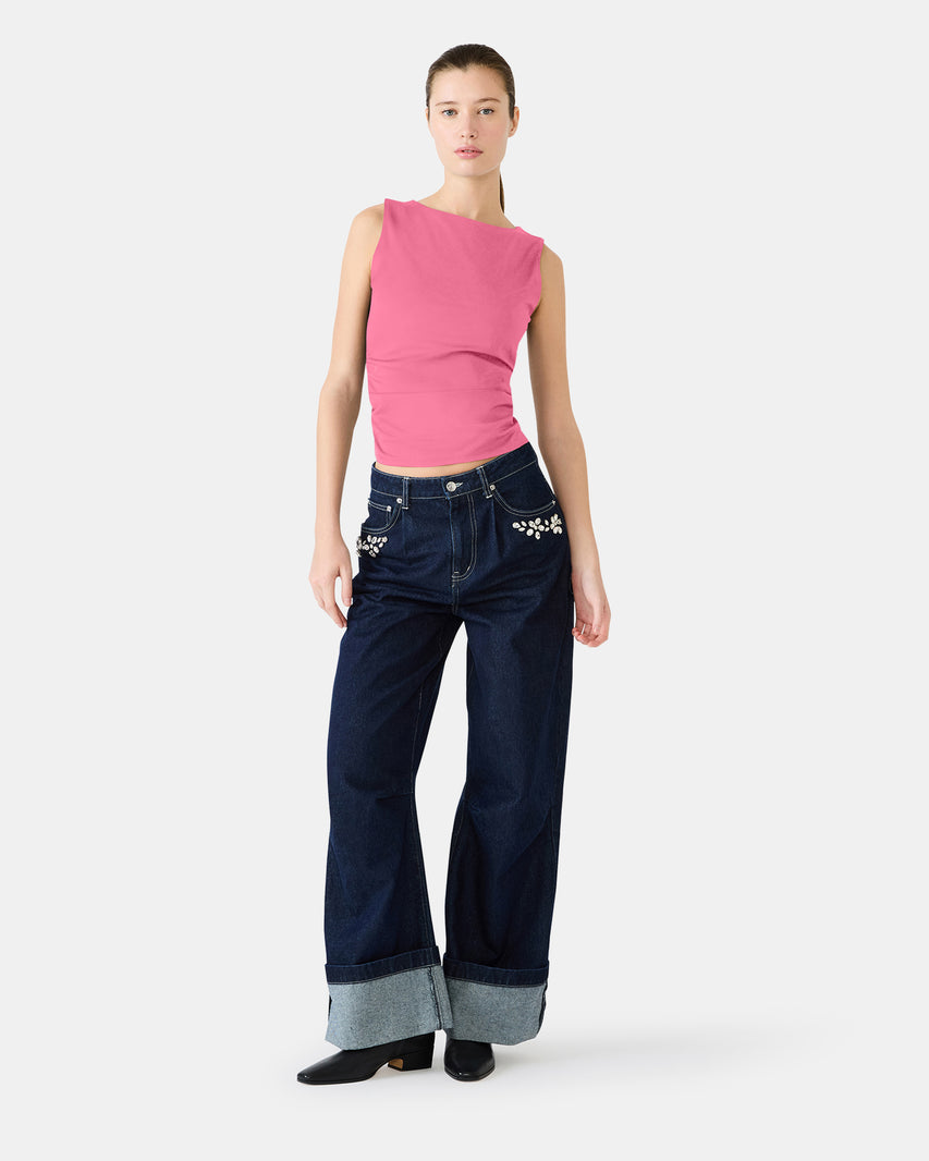 ADAIR KNIT TOP PINK - Clothing - Steve Madden Canada