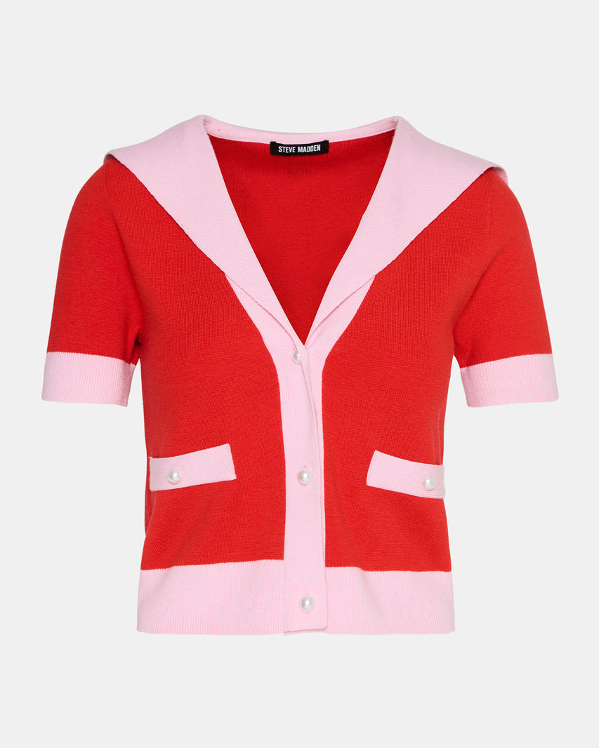 ADEN SWEATER RED - Clothing - Steve Madden Canada - view 9