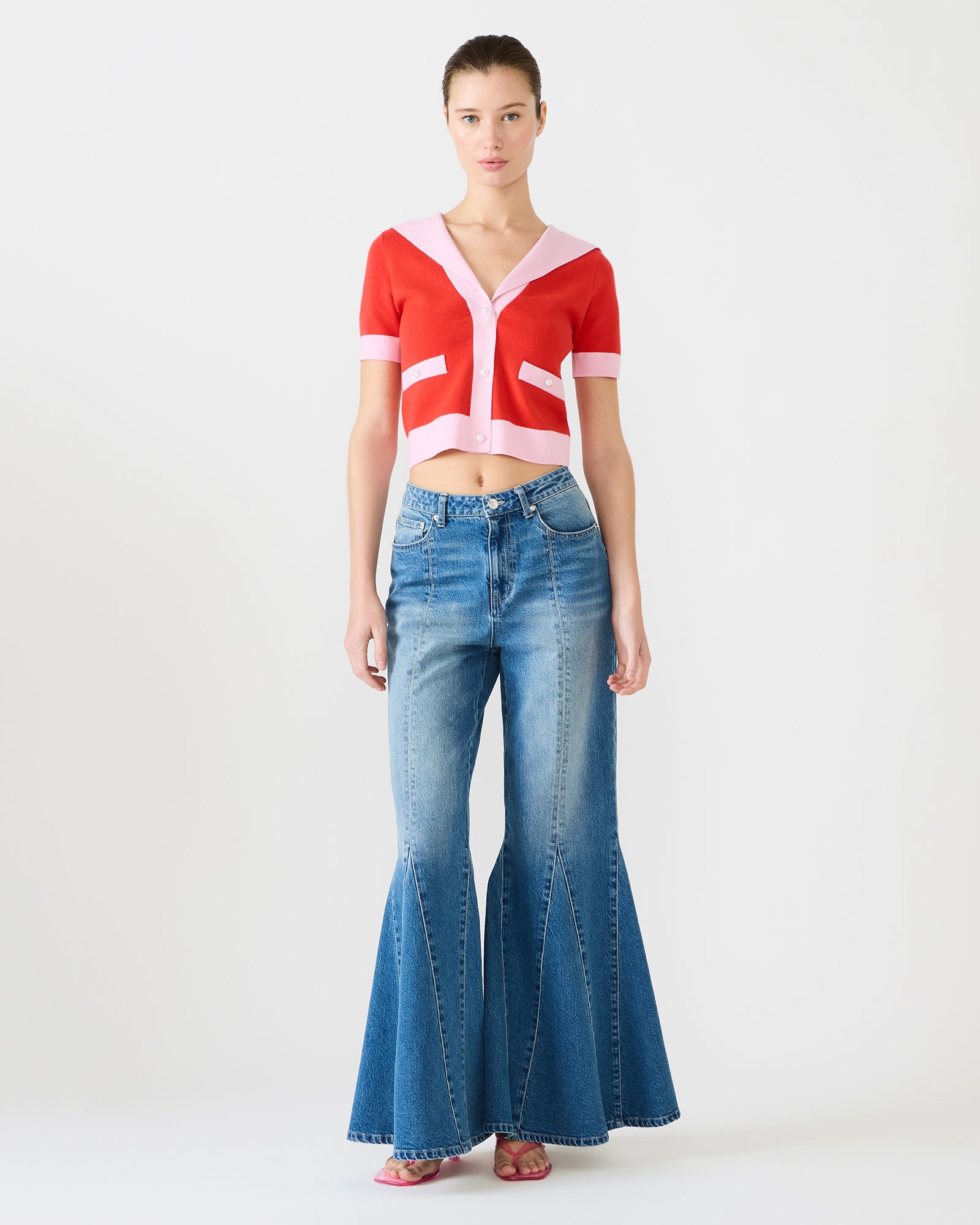 ADEN SWEATER RED - Clothing - Steve Madden Canada