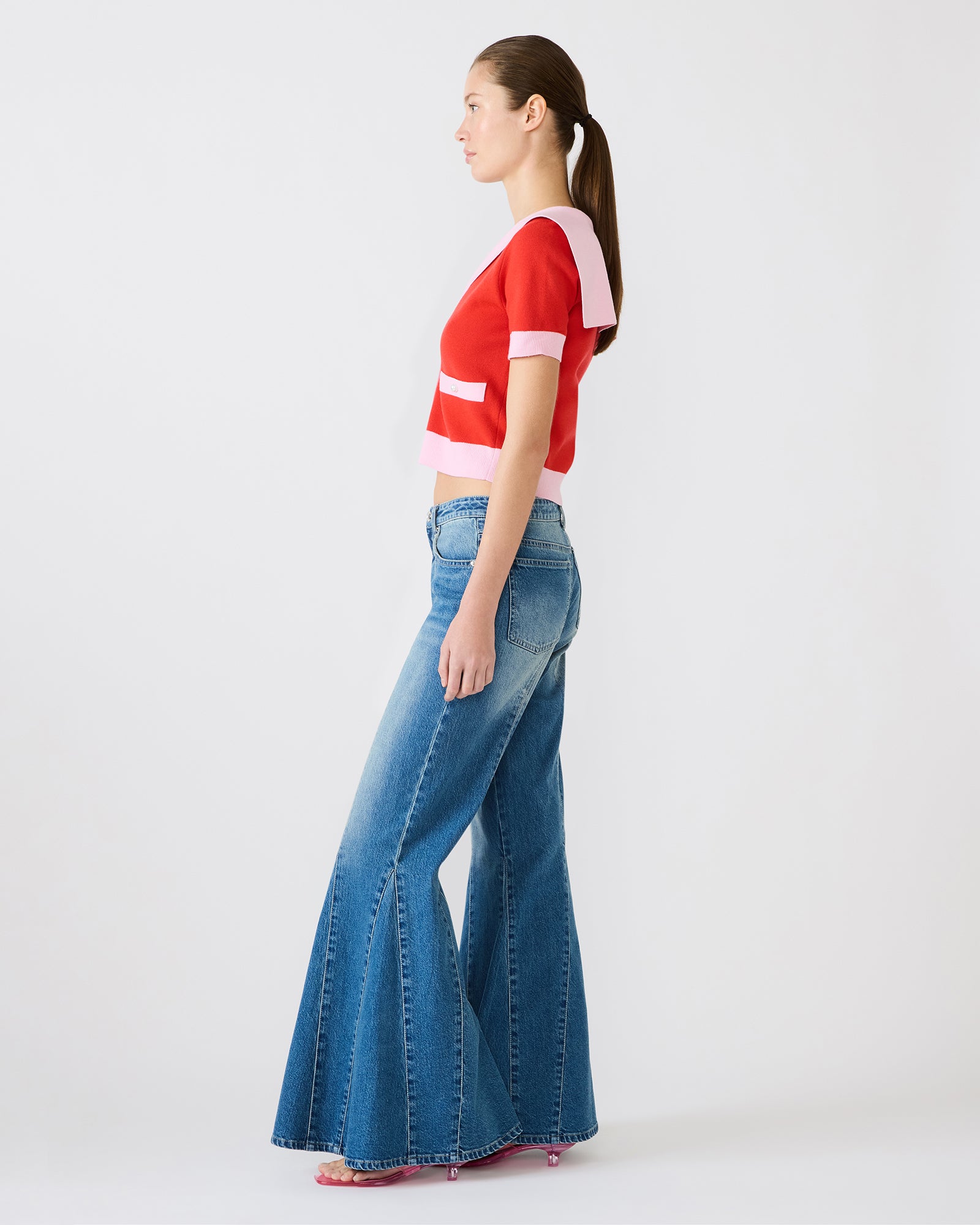 ADEN SWEATER RED - Clothing - Steve Madden Canada - view 5
