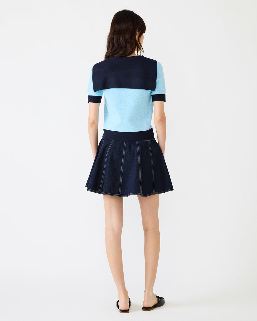ADEN SWEATER BLUE - Clothing - Steve Madden Canada - view 5