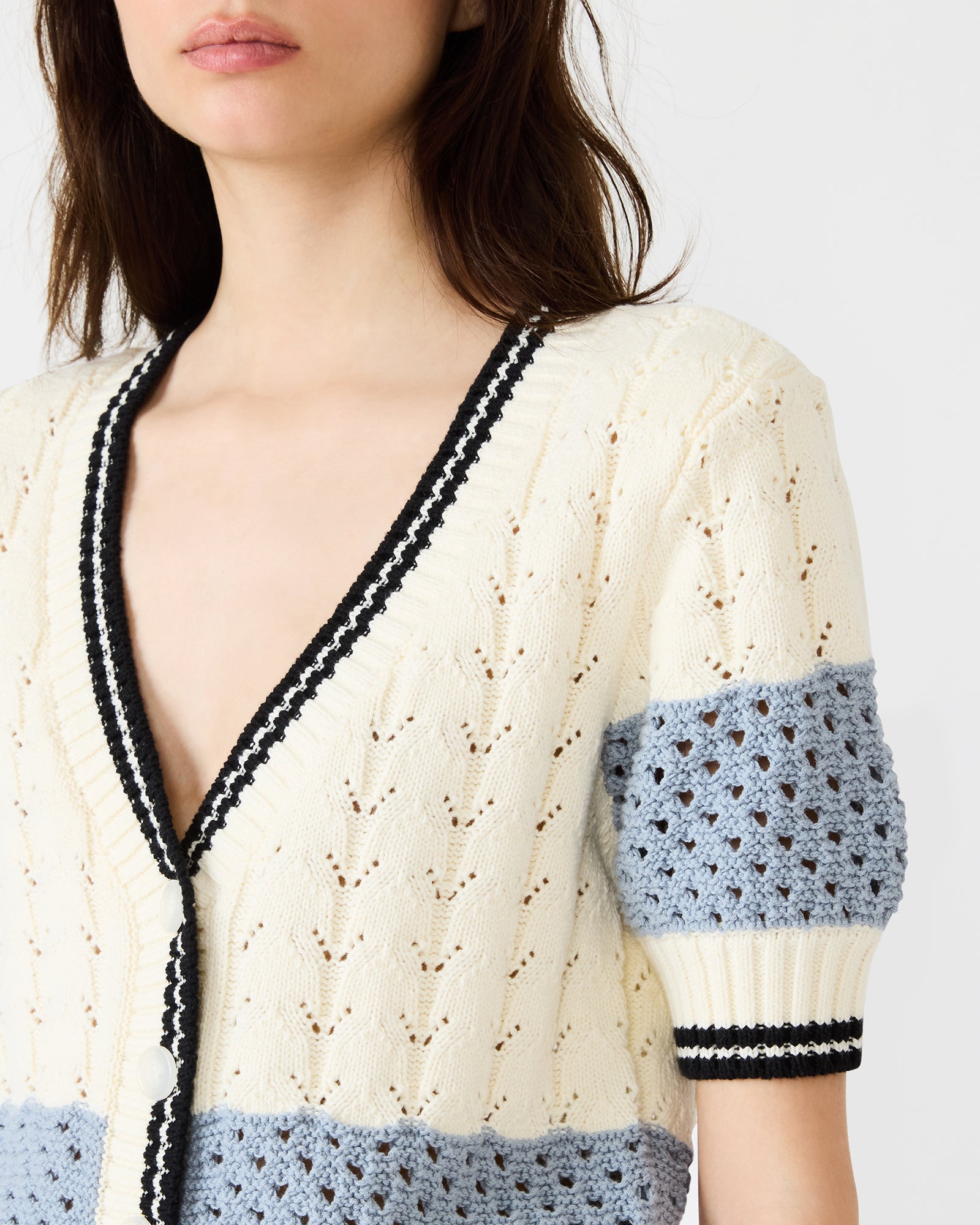 FIONA CARDIGAN WHITE MULTI - Clothing - Steve Madden Canada - view 4