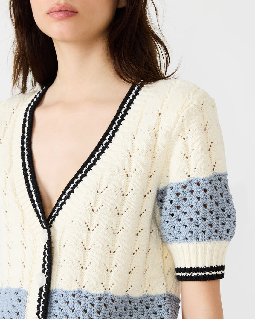 FIONA CARDIGAN WHITE MULTI - Clothing - Steve Madden Canada - view 4