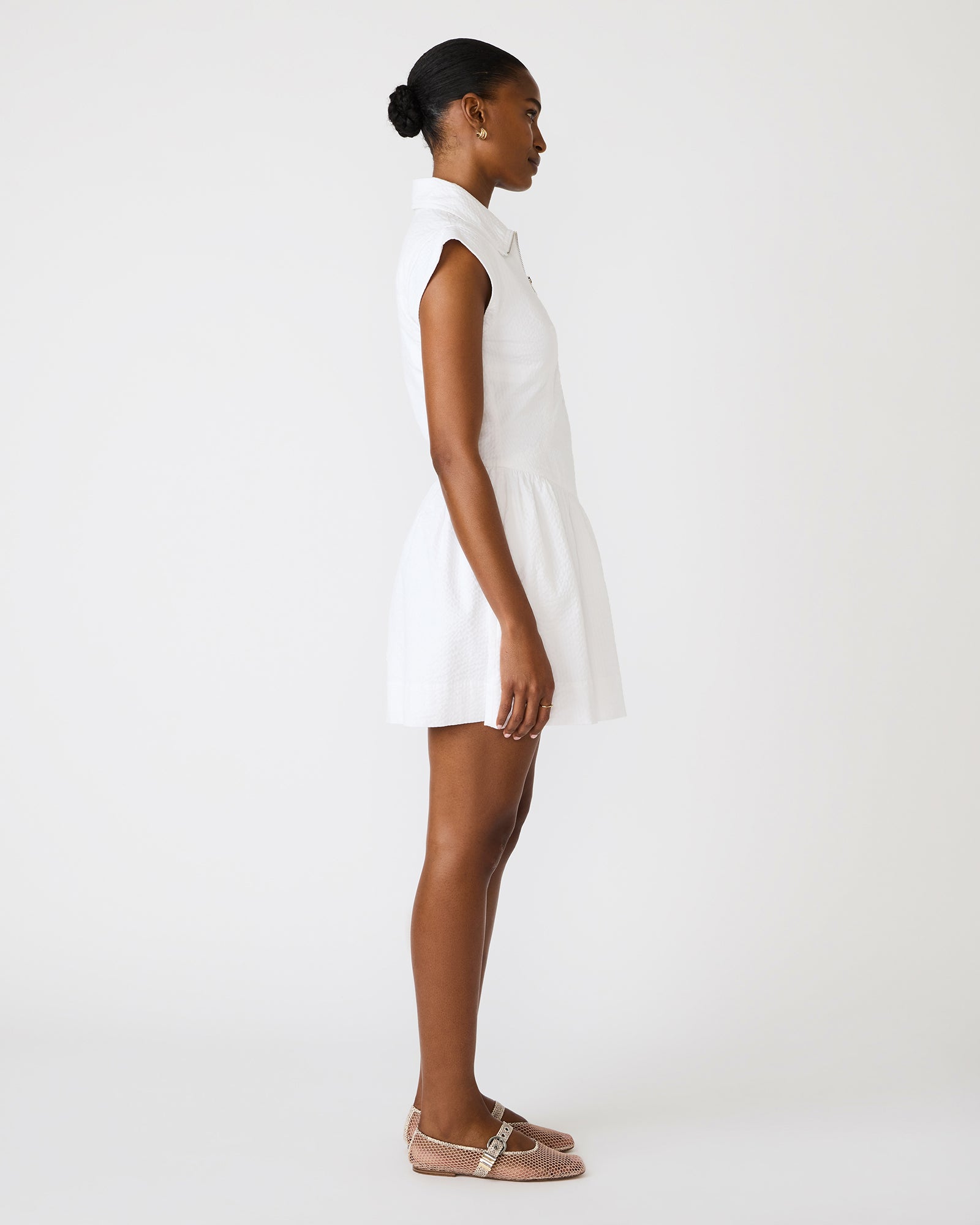 GRACYN DRESS WHITE - Clothing - Steve Madden Canada - view 3