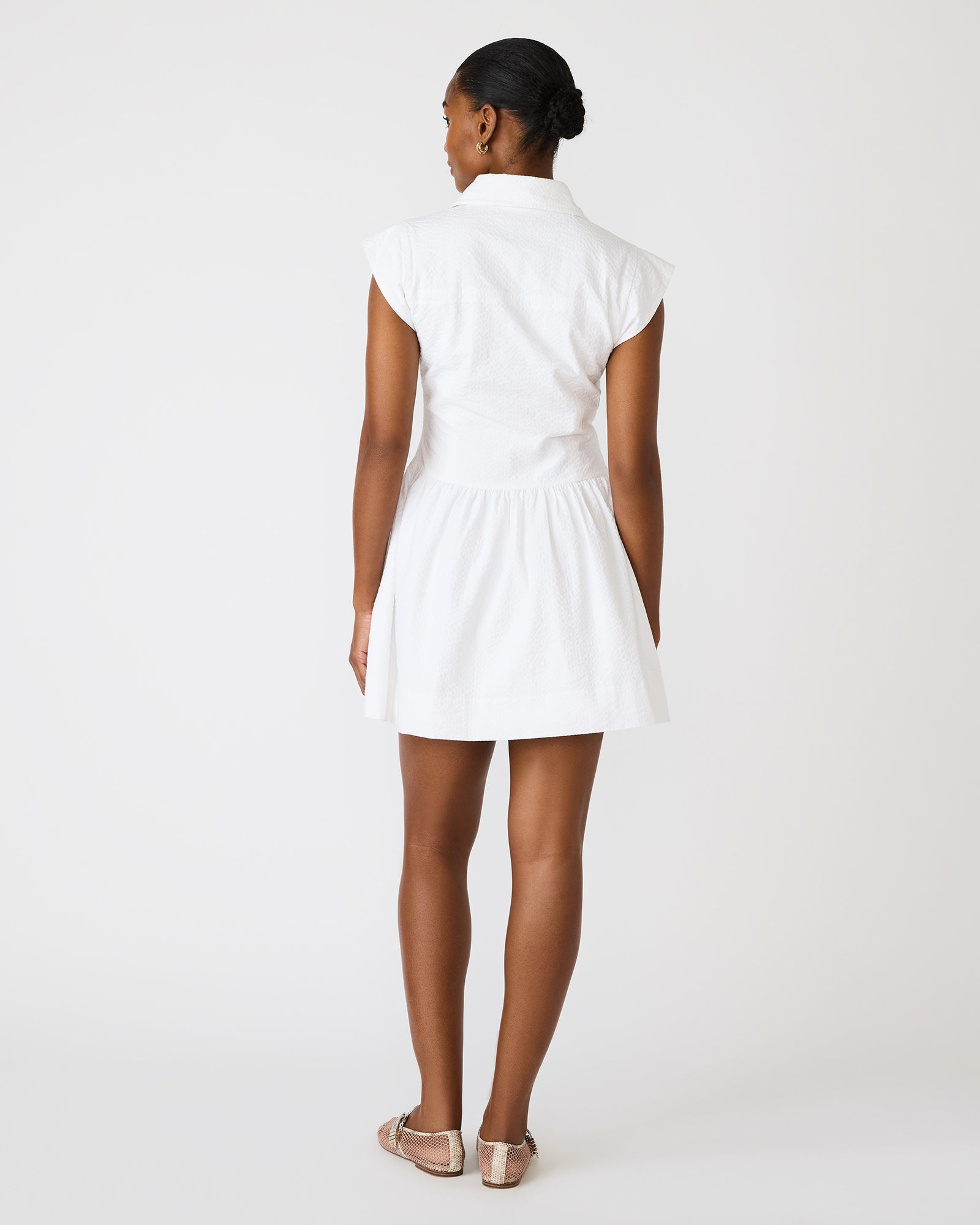GRACYN DRESS WHITE - Clothing - Steve Madden Canada - view 5
