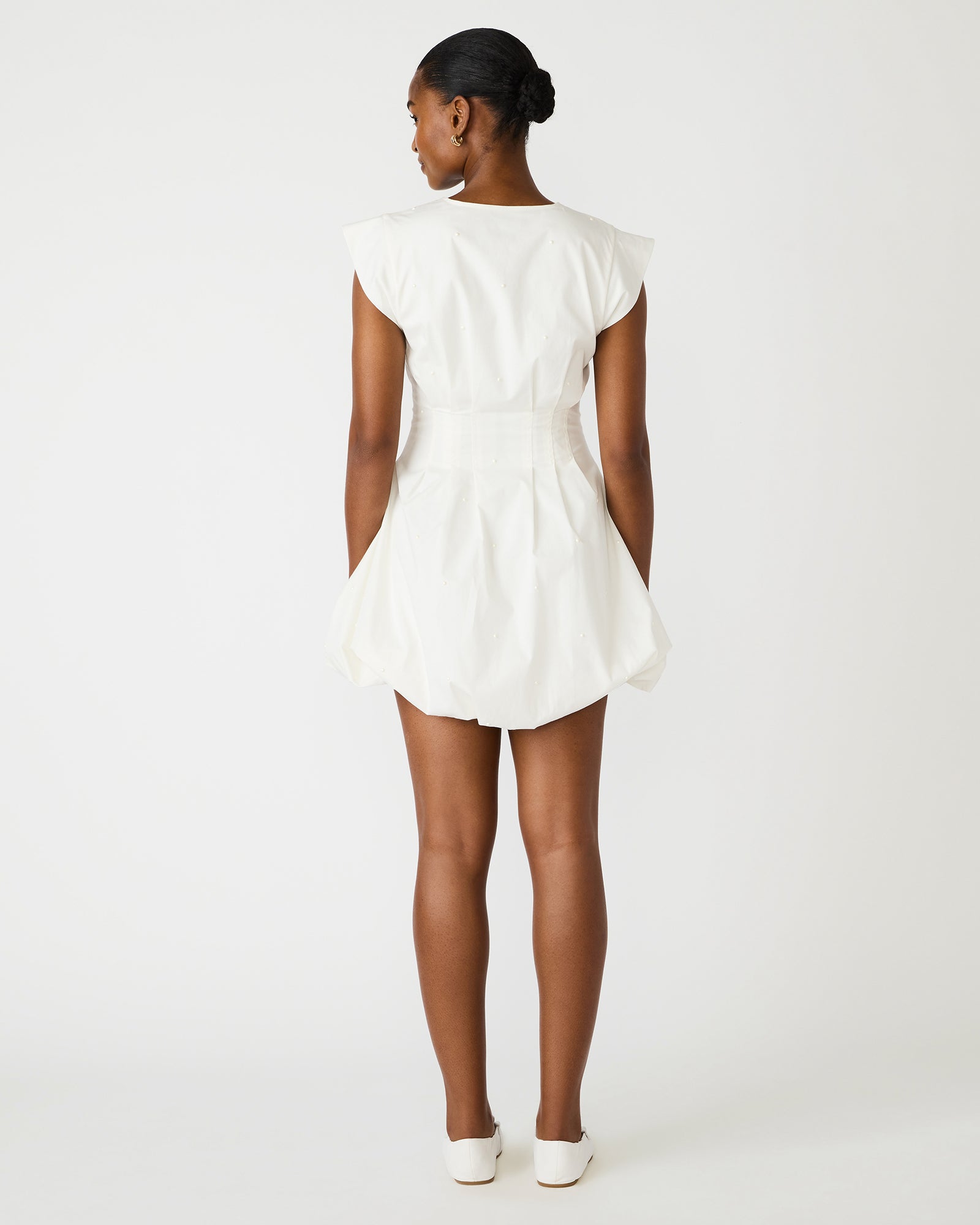 DYANNIA DRESS WHITE - Clothing - Steve Madden Canada - view 6