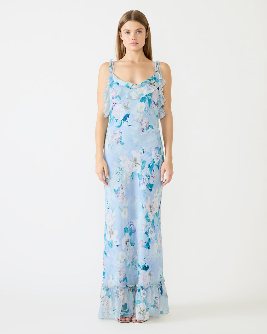 MALENNA DRESS BLUE - Clothing - Steve Madden Canada