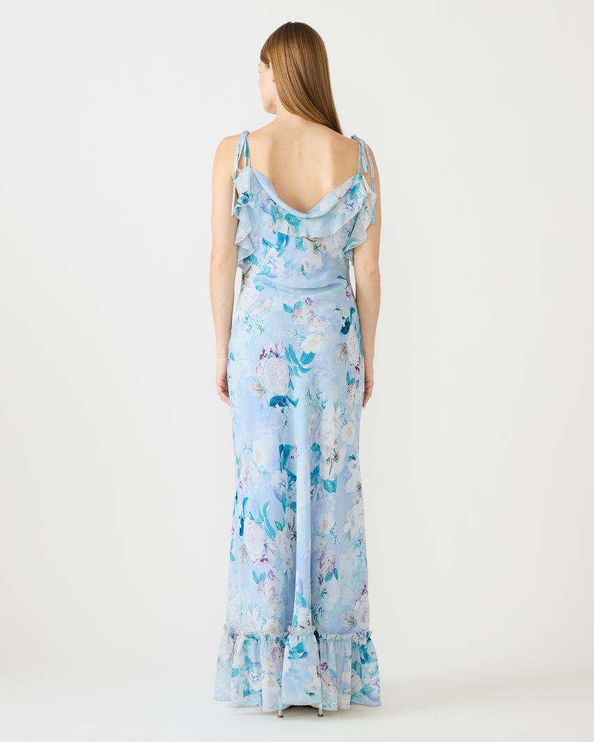 MALENNA DRESS BLUE - Clothing - Steve Madden Canada - view 5
