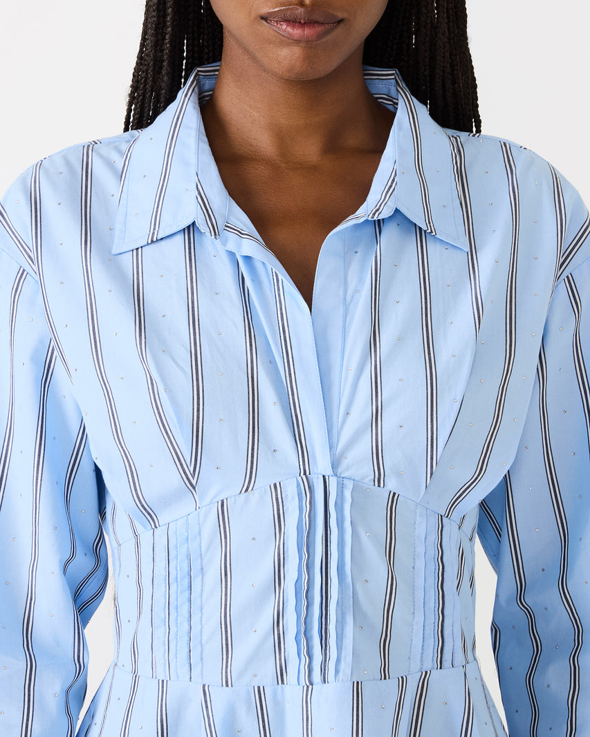 ARIANY DRESS BLUE - Clothing - Steve Madden Canada - view 3