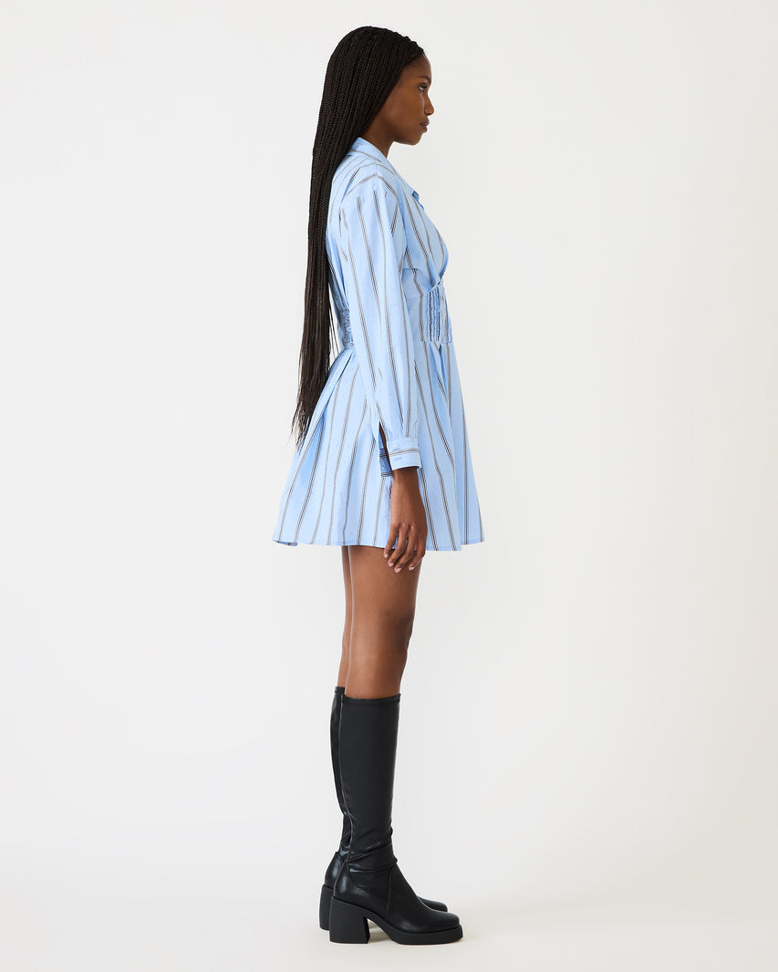 ARIANY DRESS BLUE - Clothing - Steve Madden Canada - view 4