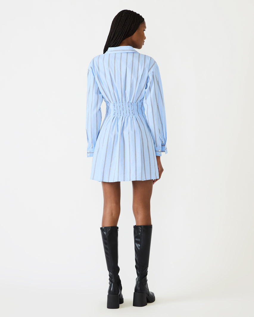 ARIANY DRESS BLUE - Clothing - Steve Madden Canada - view 6