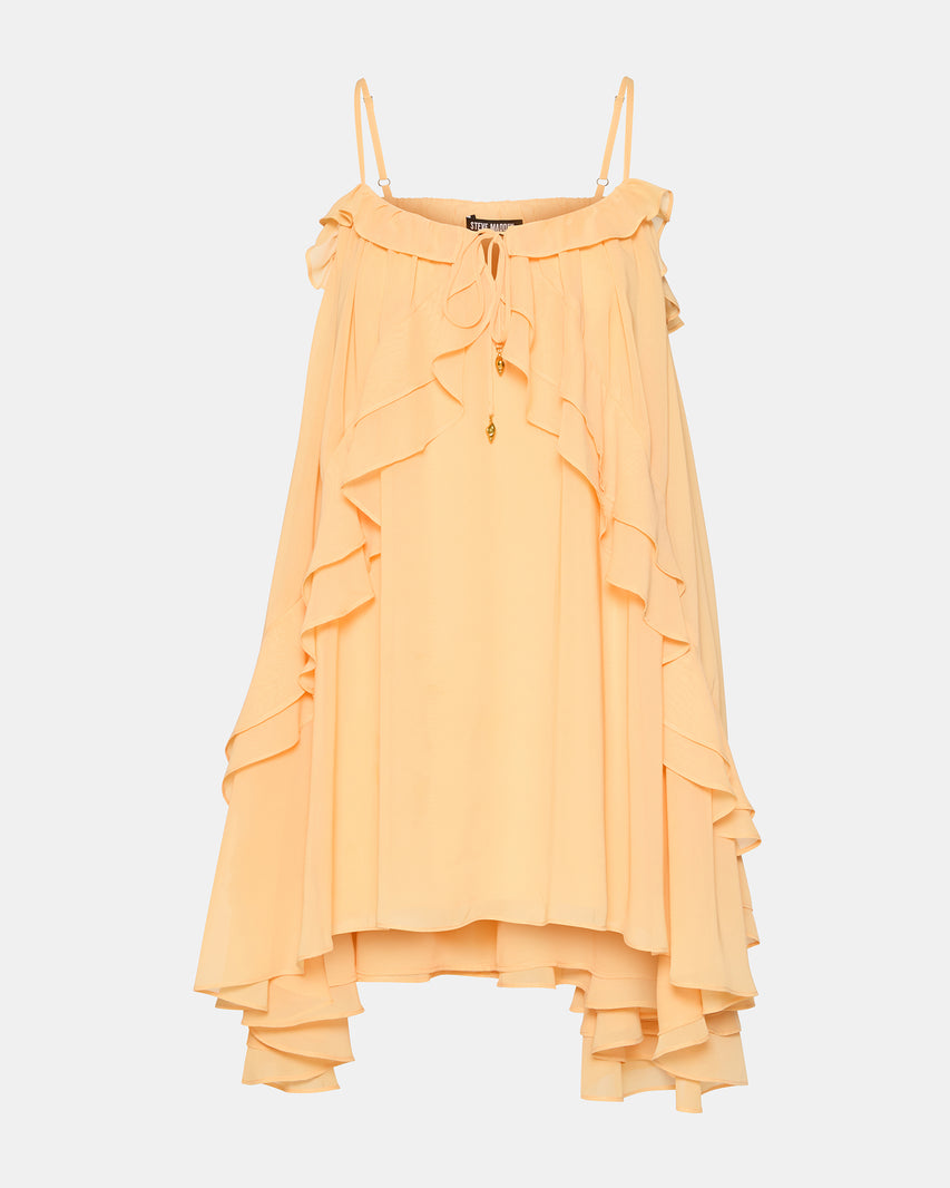 LORELLA DRESS PEACH - Clothing - Steve Madden Canada - view 8