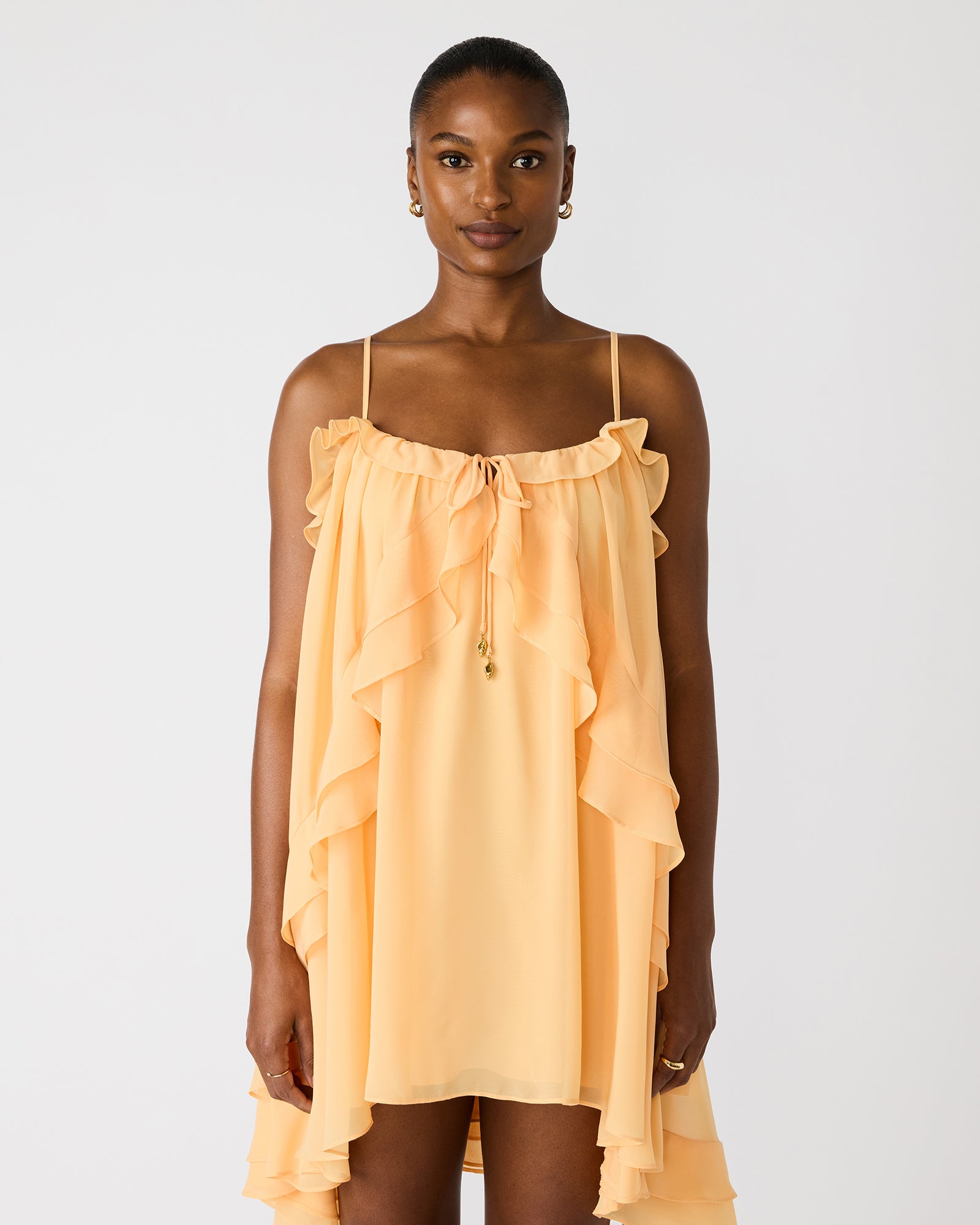 LORELLA DRESS PEACH - Clothing - Steve Madden Canada - view 5