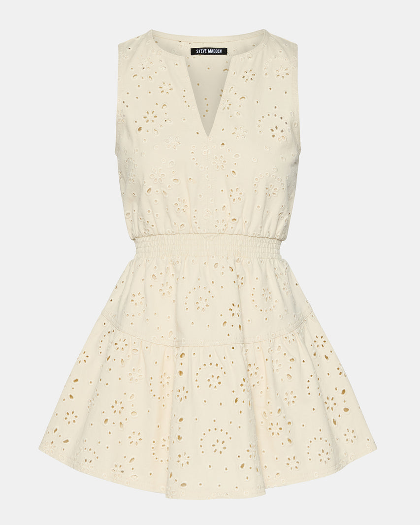 PRISCILIA DRESS CREAM - Clothing - Steve Madden Canada - view 6