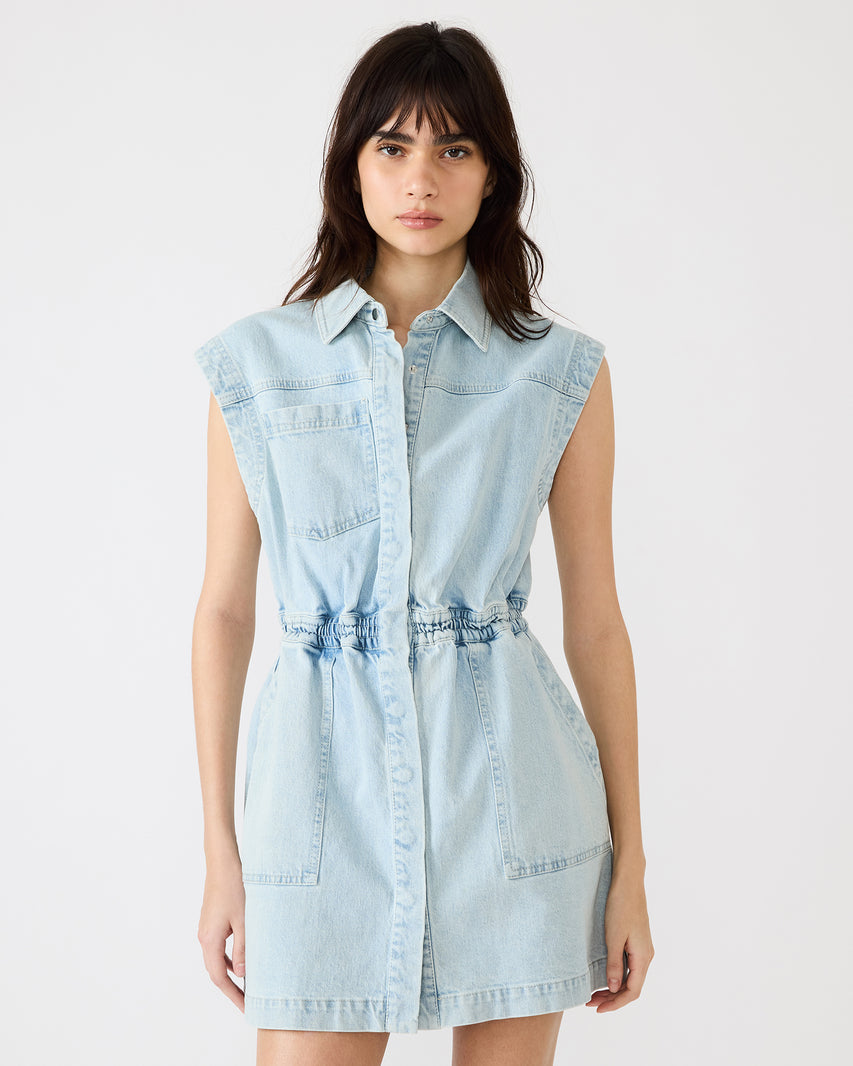 ROBBIE DRESS DENIM - Clothing - Steve Madden Canada - view 2