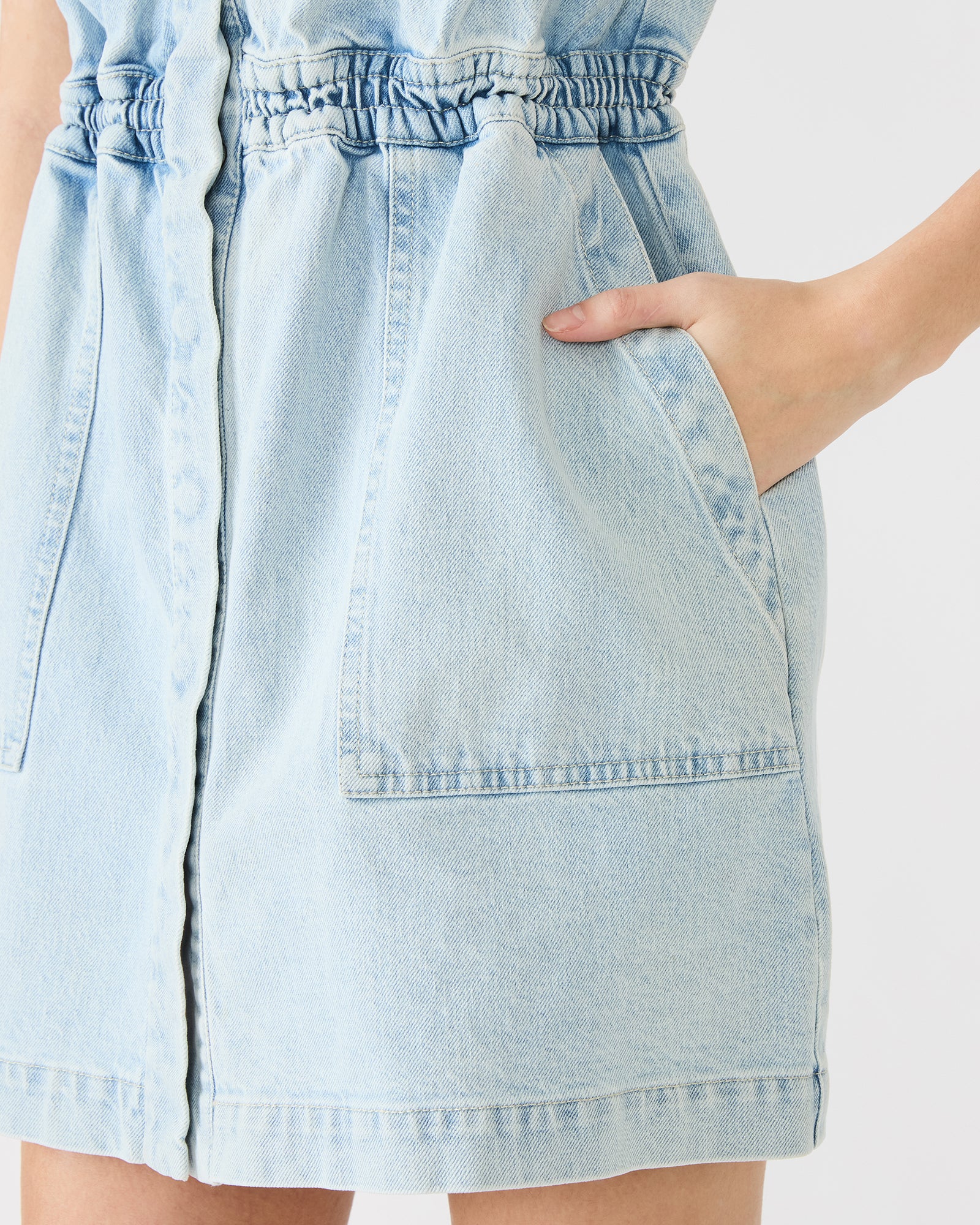 ROBBIE DRESS DENIM - Clothing - Steve Madden Canada - view 4