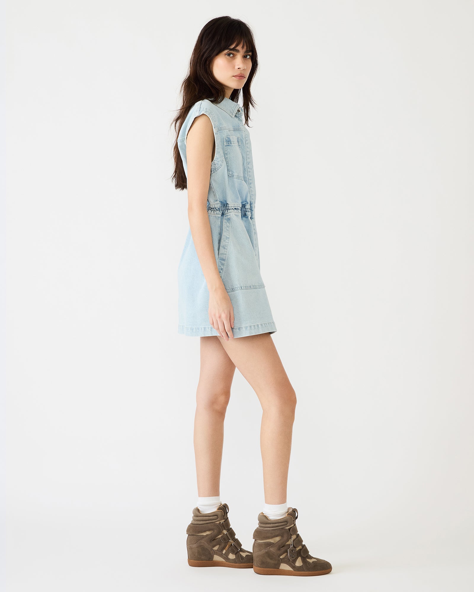 ROBBIE DRESS DENIM - Clothing - Steve Madden Canada - view 3