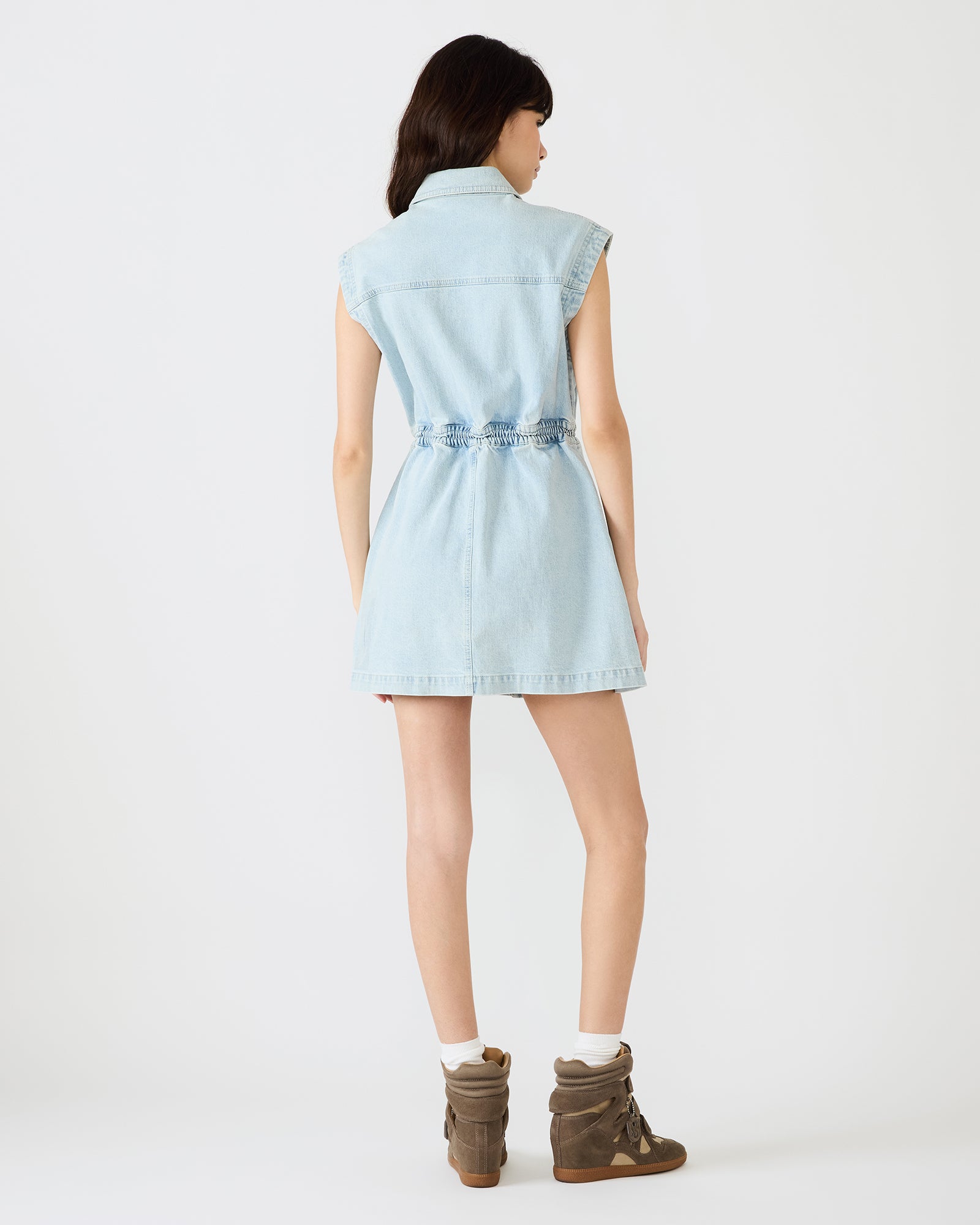 ROBBIE DRESS DENIM - Clothing - Steve Madden Canada - view 5