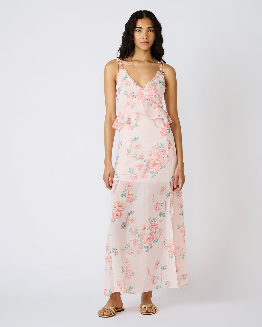ILARA DRESS PEACH - Clothing - Steve Madden Canada