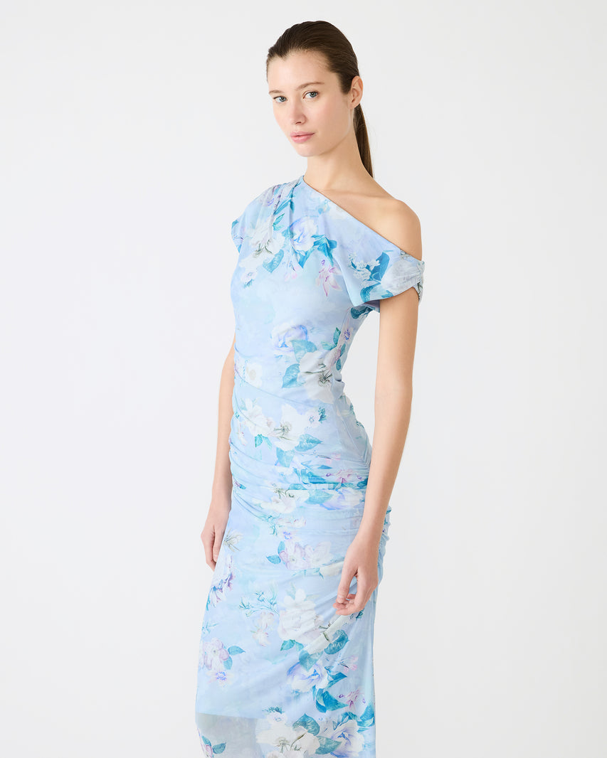 GRACELYN DRESS LIGHT BLUE - Clothing - Steve Madden Canada - view 2