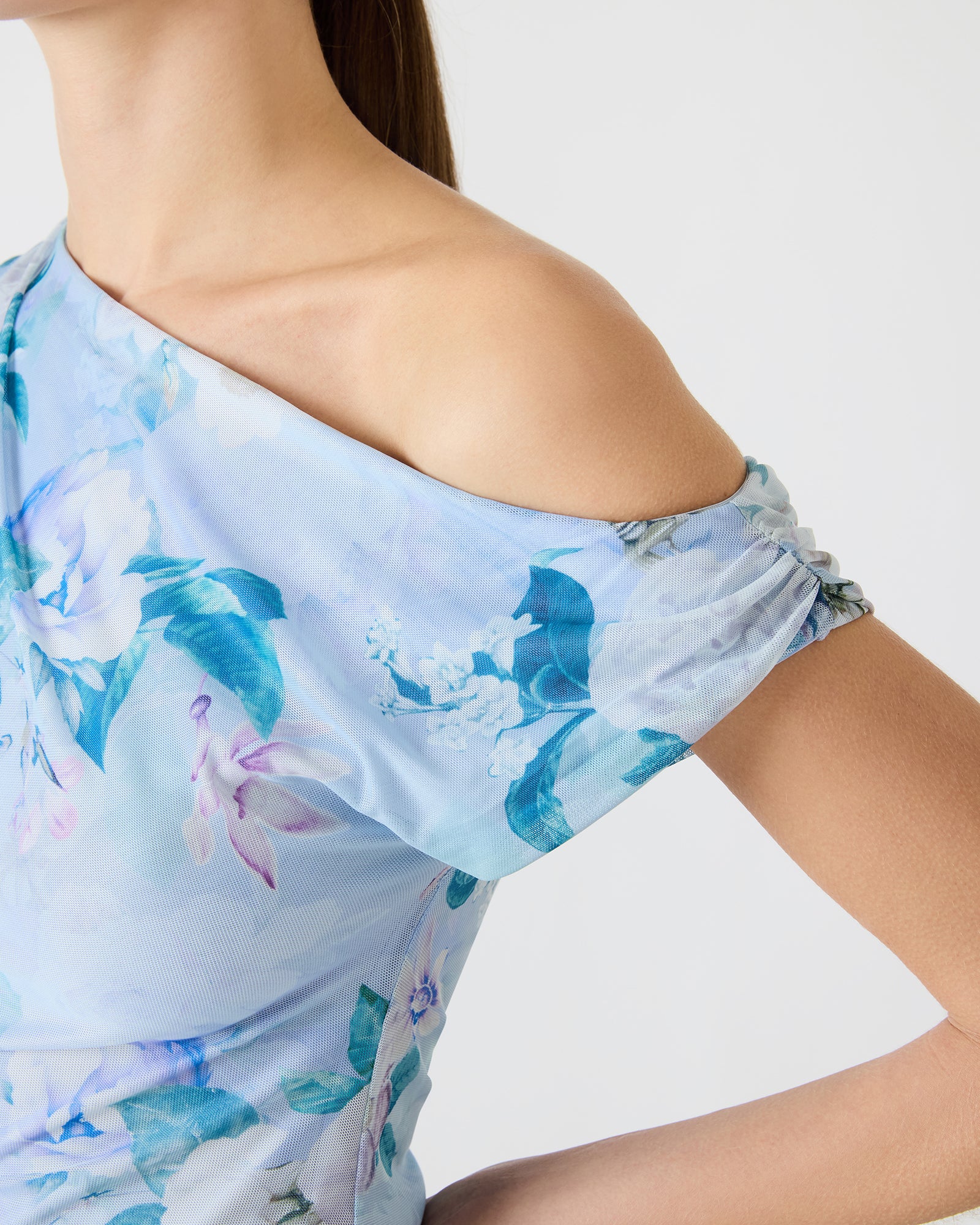 GRACELYN DRESS LIGHT BLUE - Clothing - Steve Madden Canada - view 4