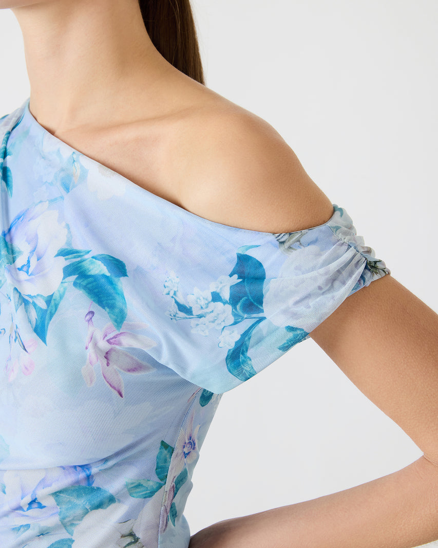 GRACELYN DRESS LIGHT BLUE - Clothing - Steve Madden Canada - view 4