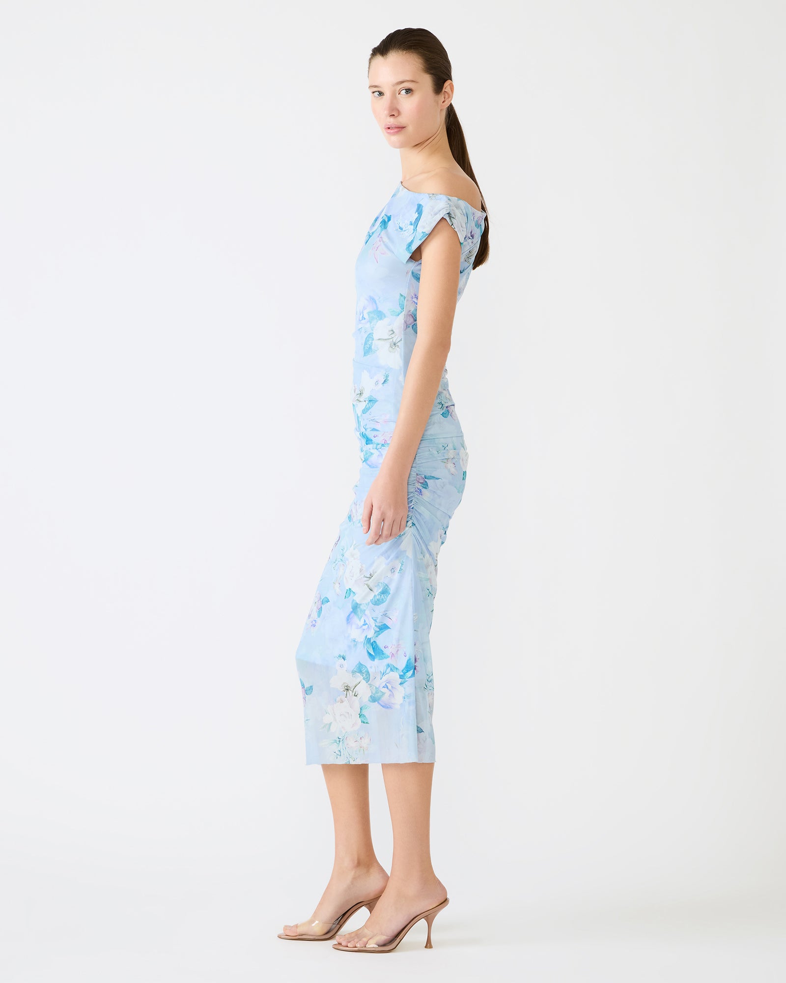 GRACELYN DRESS LIGHT BLUE - Clothing - Steve Madden Canada - view 3
