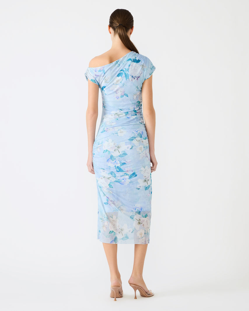 GRACELYN DRESS LIGHT BLUE - Clothing - Steve Madden Canada - view 5