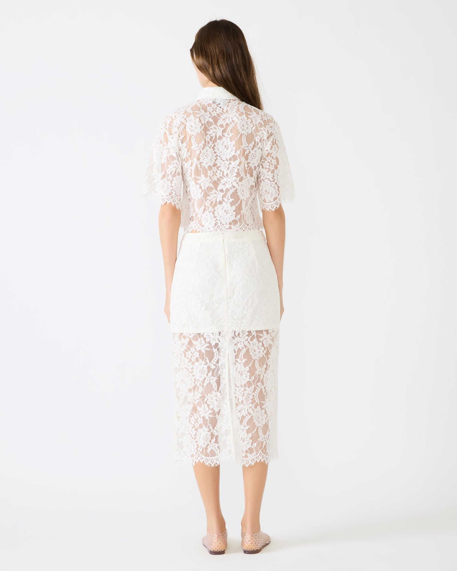 MONETTE SKIRT WHITE - Clothing - Steve Madden Canada - view 5