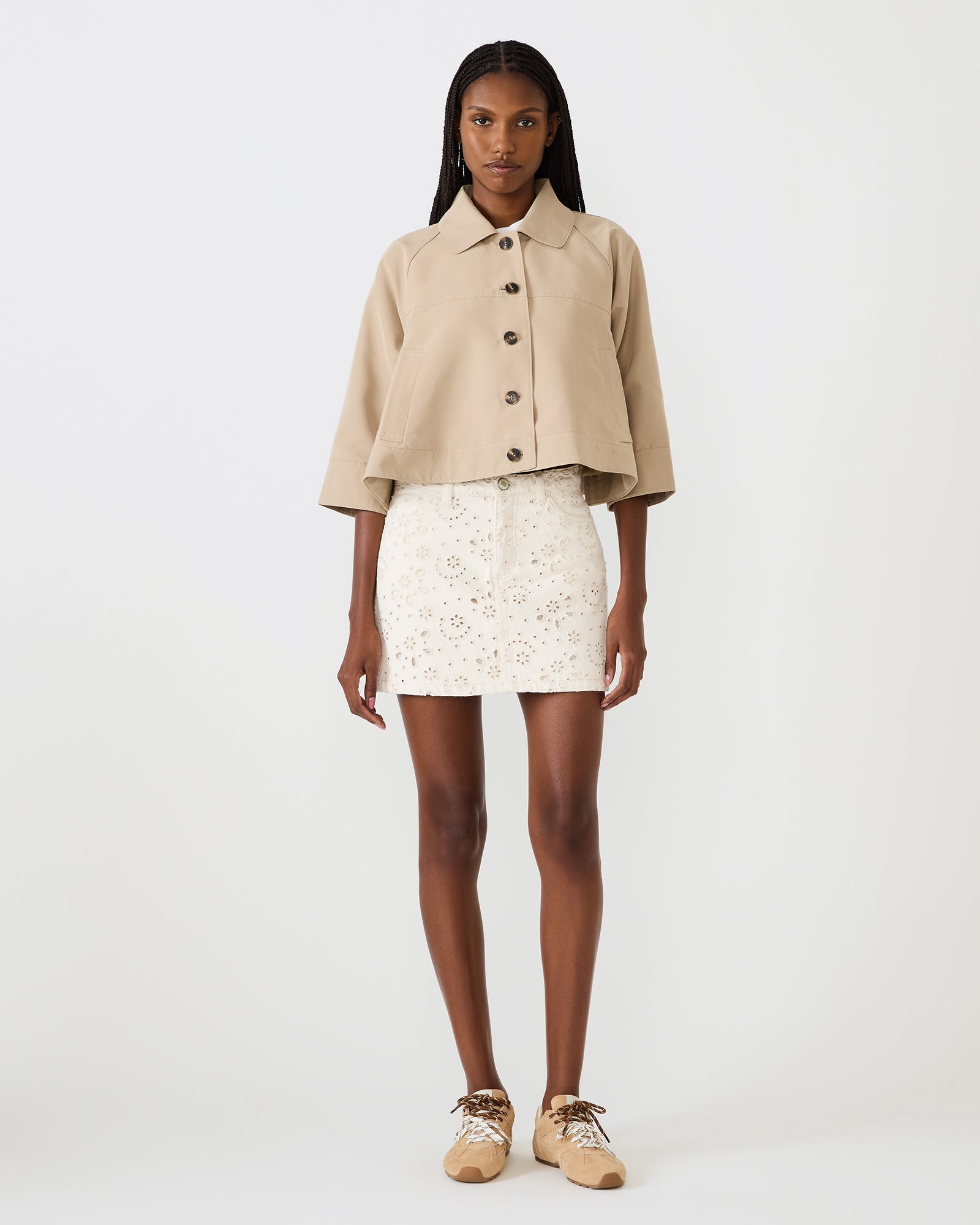 BECK SKIRT CREAM - Clothing - Steve Madden Canada - view 2