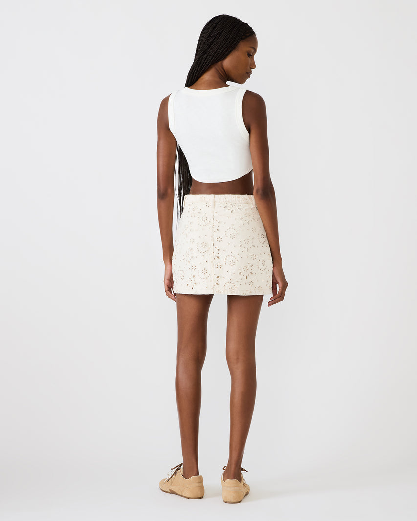 BECK SKIRT CREAM - Clothing - Steve Madden Canada - view 5