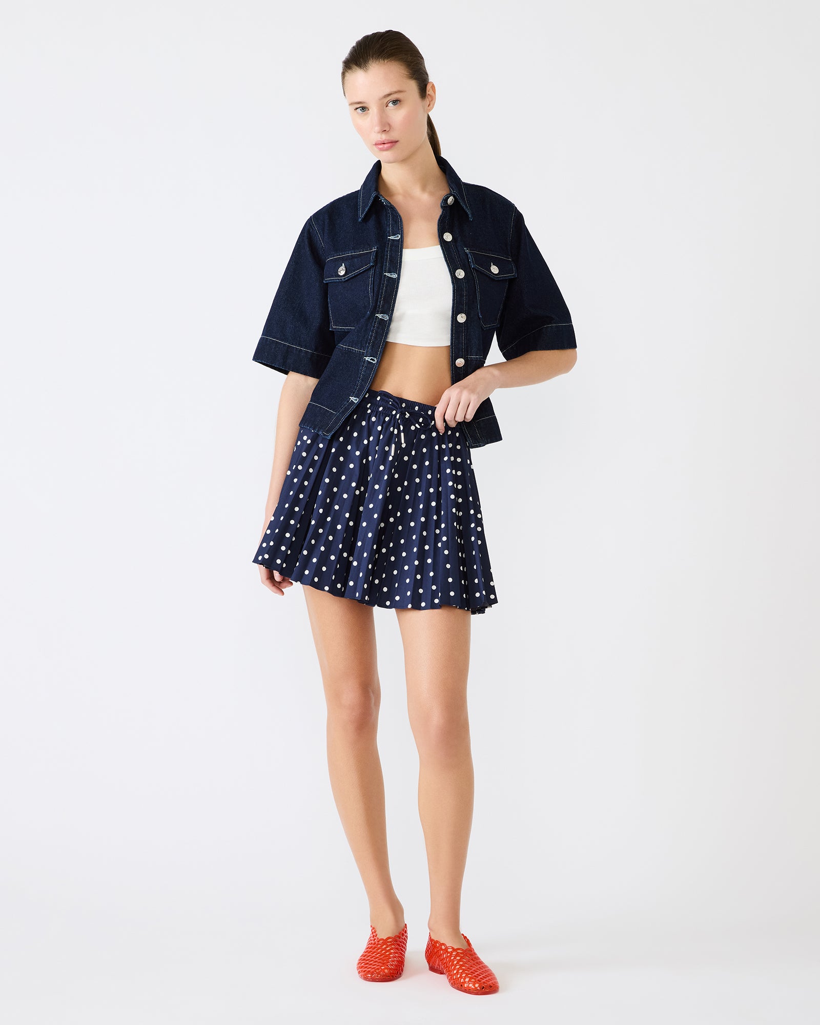 TYRIA SKIRT BLUE MULTI - Clothing - Steve Madden Canada - view 7