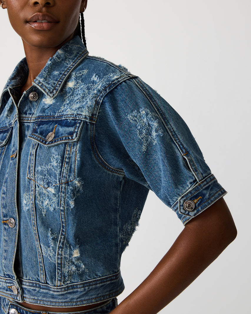 TANYA JACKET DENIM - Clothing - Steve Madden Canada - view 2