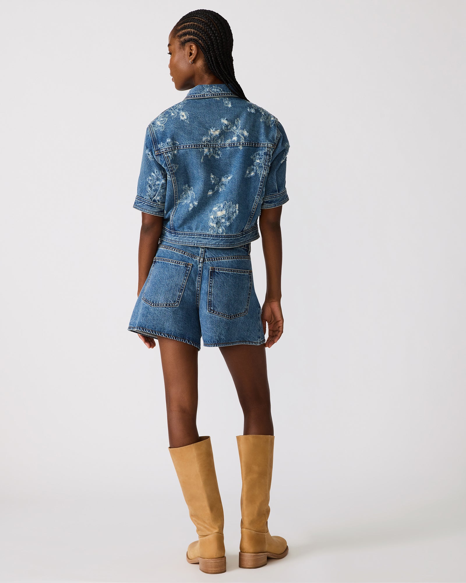 TANYA JACKET DENIM - Clothing - Steve Madden Canada - view 5