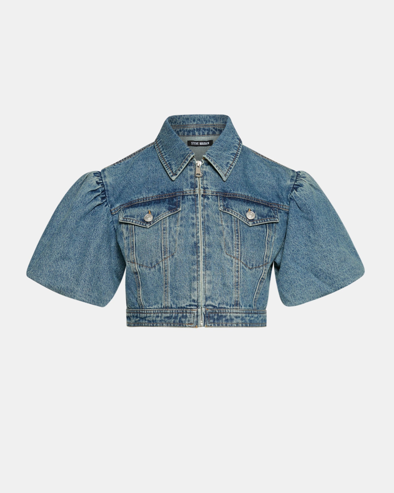 MARCY JACKET DENIM - Clothing - Steve Madden Canada - view 6