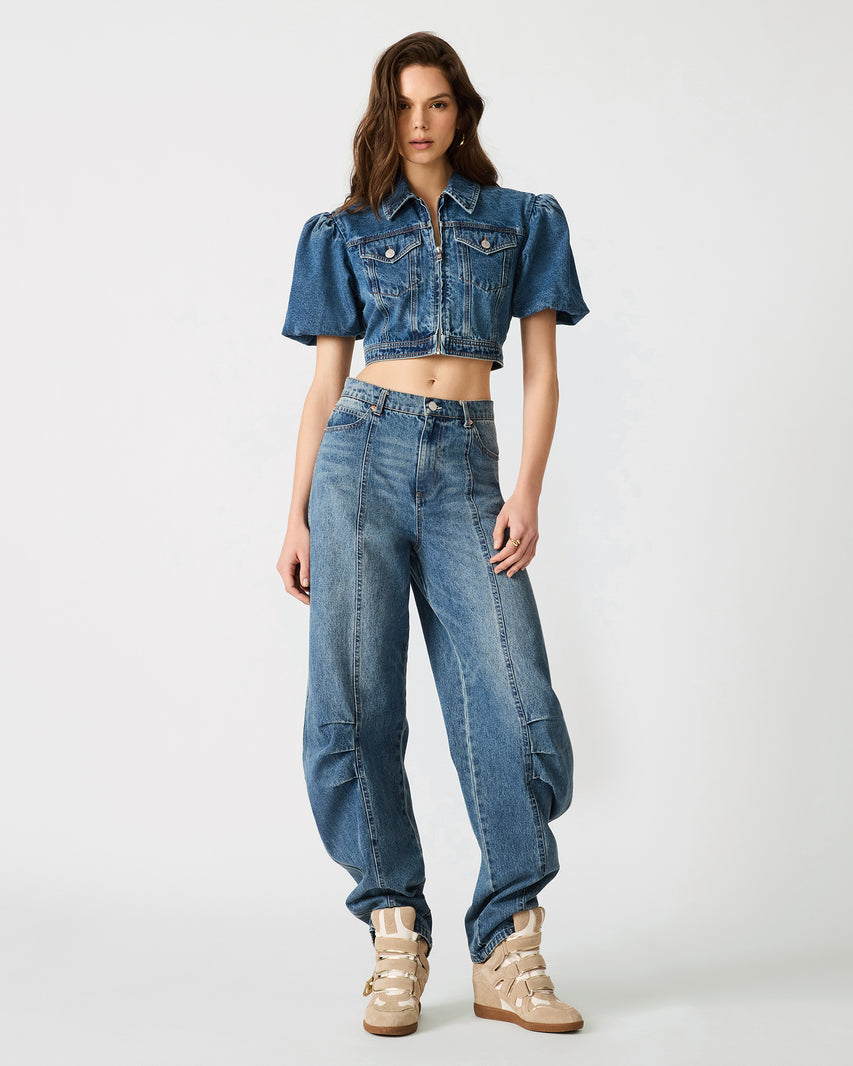 MARCY JACKET DENIM - Clothing - Steve Madden Canada - view 4