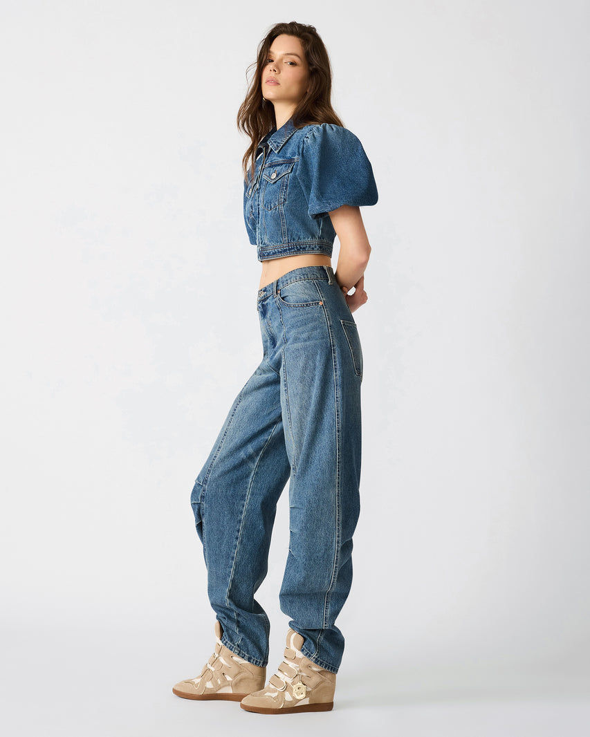 MARCY JACKET DENIM - Clothing - Steve Madden Canada - view 2