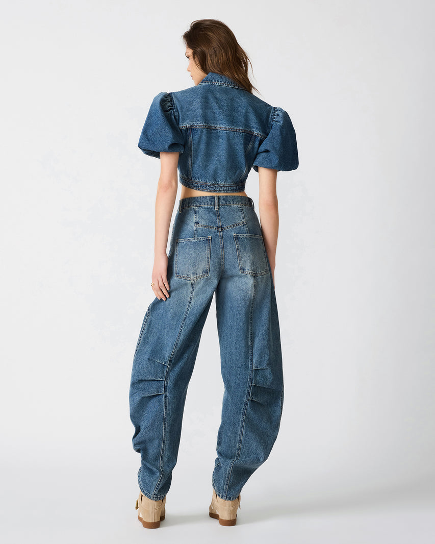MARCY JACKET DENIM - Clothing - Steve Madden Canada - view 5