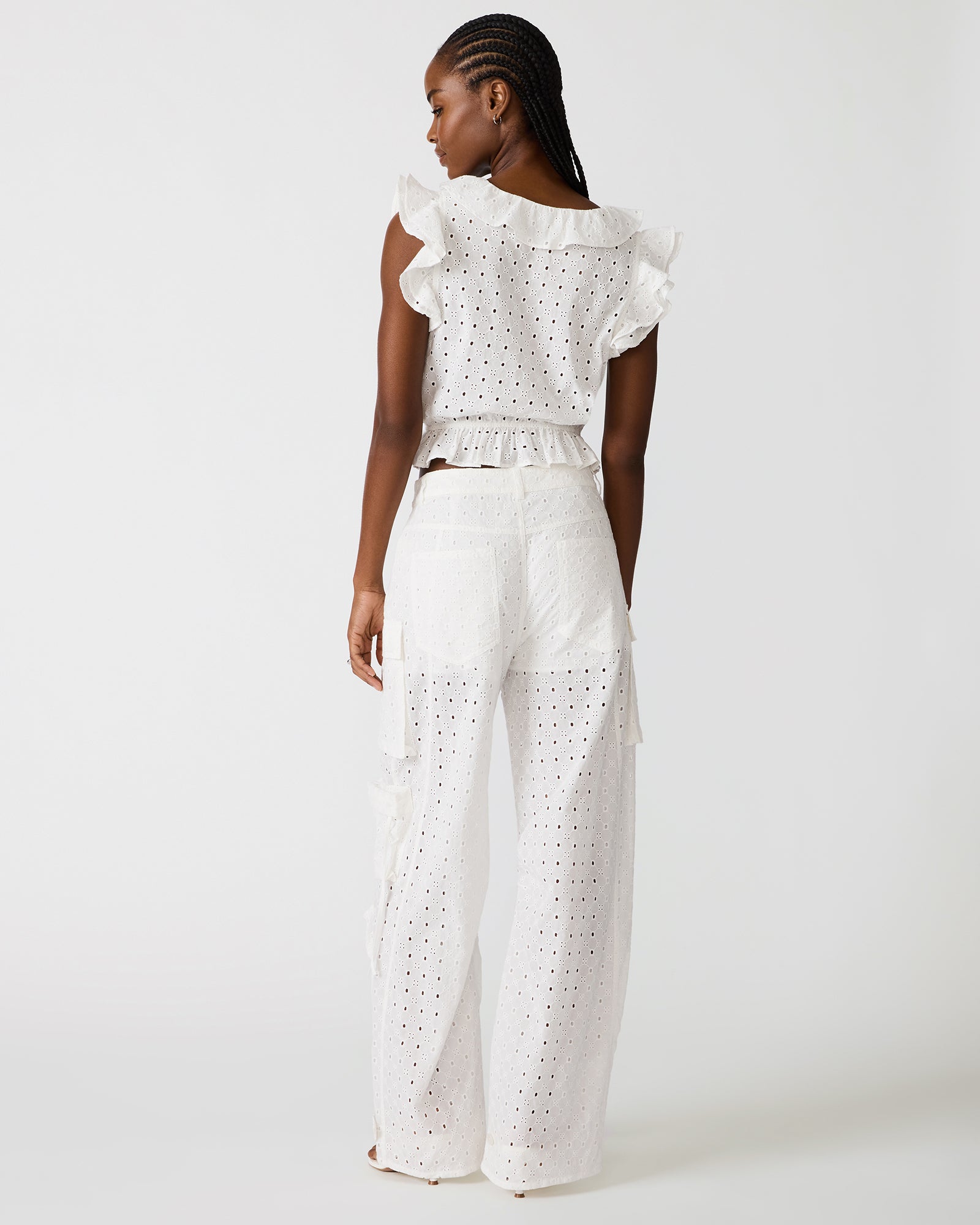 DUO PANT EYELET WHITE - Clothing - Steve Madden Canada - view 5