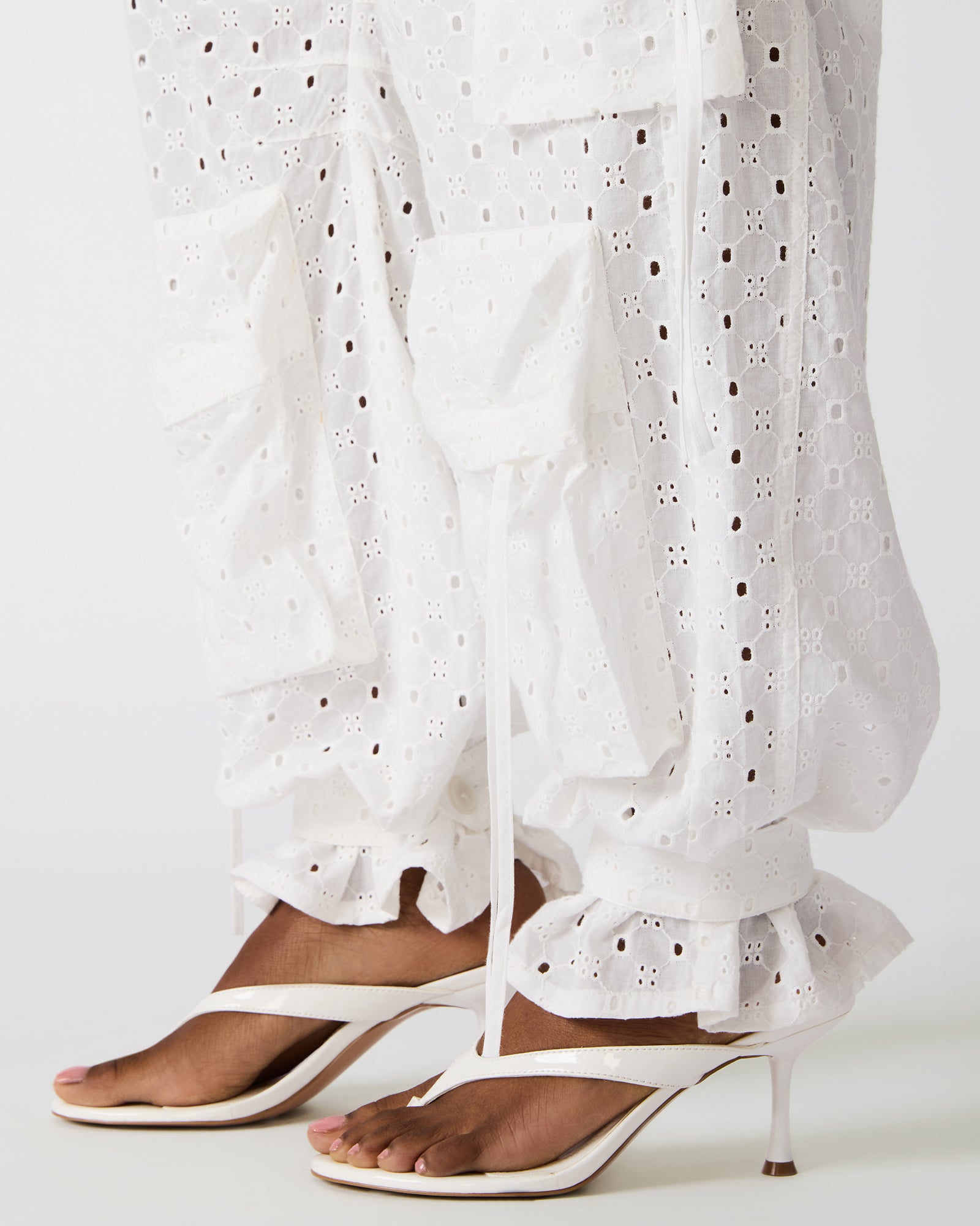 DUO PANT EYELET WHITE - Clothing - Steve Madden Canada - view 4