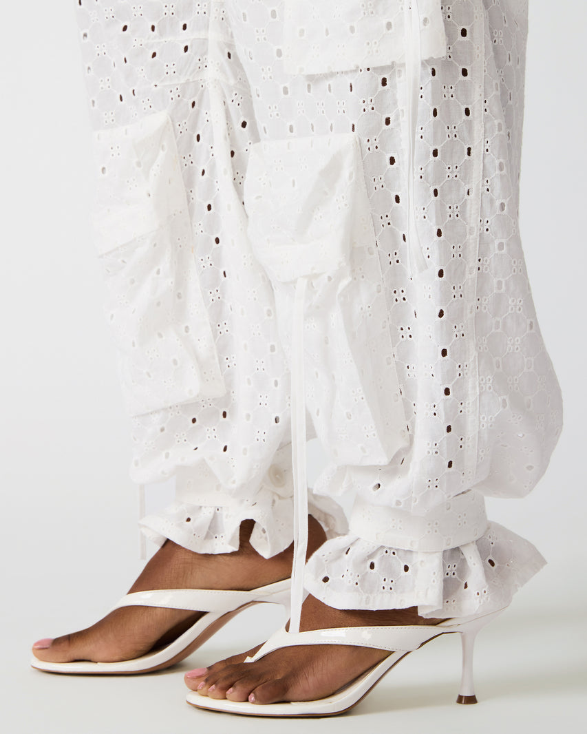 DUO PANT EYELET WHITE - Clothing - Steve Madden Canada - view 4