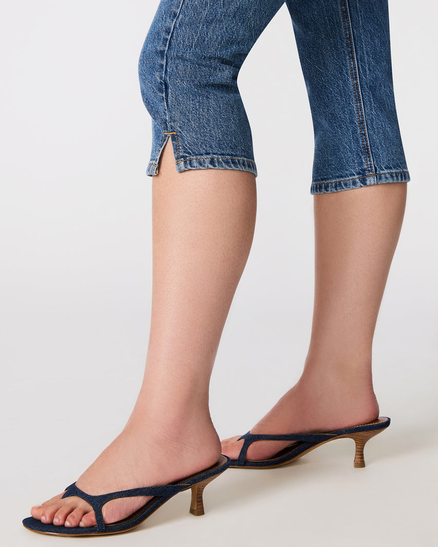 DEVAN CAPRI PANT INDIGO DENIM - Clothing - Steve Madden Canada - view 3