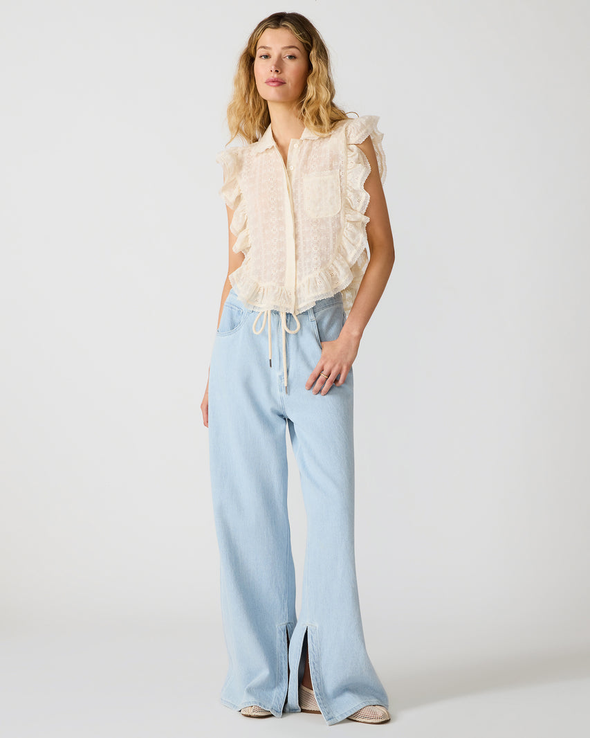 MAYCEN PANT BLUE - Clothing - Steve Madden Canada