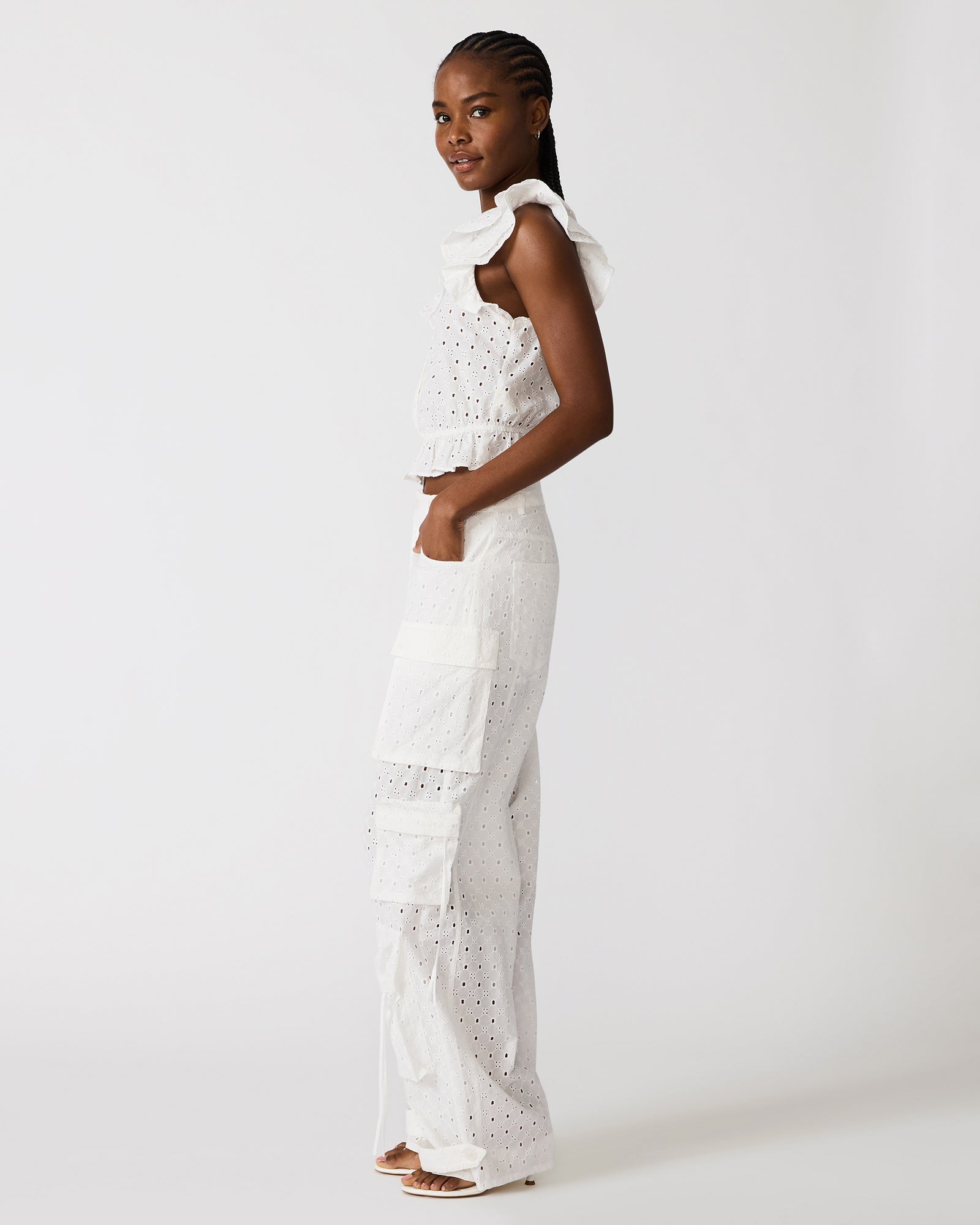 MAYRA TOP WHITE - Clothing - Steve Madden Canada - view 4