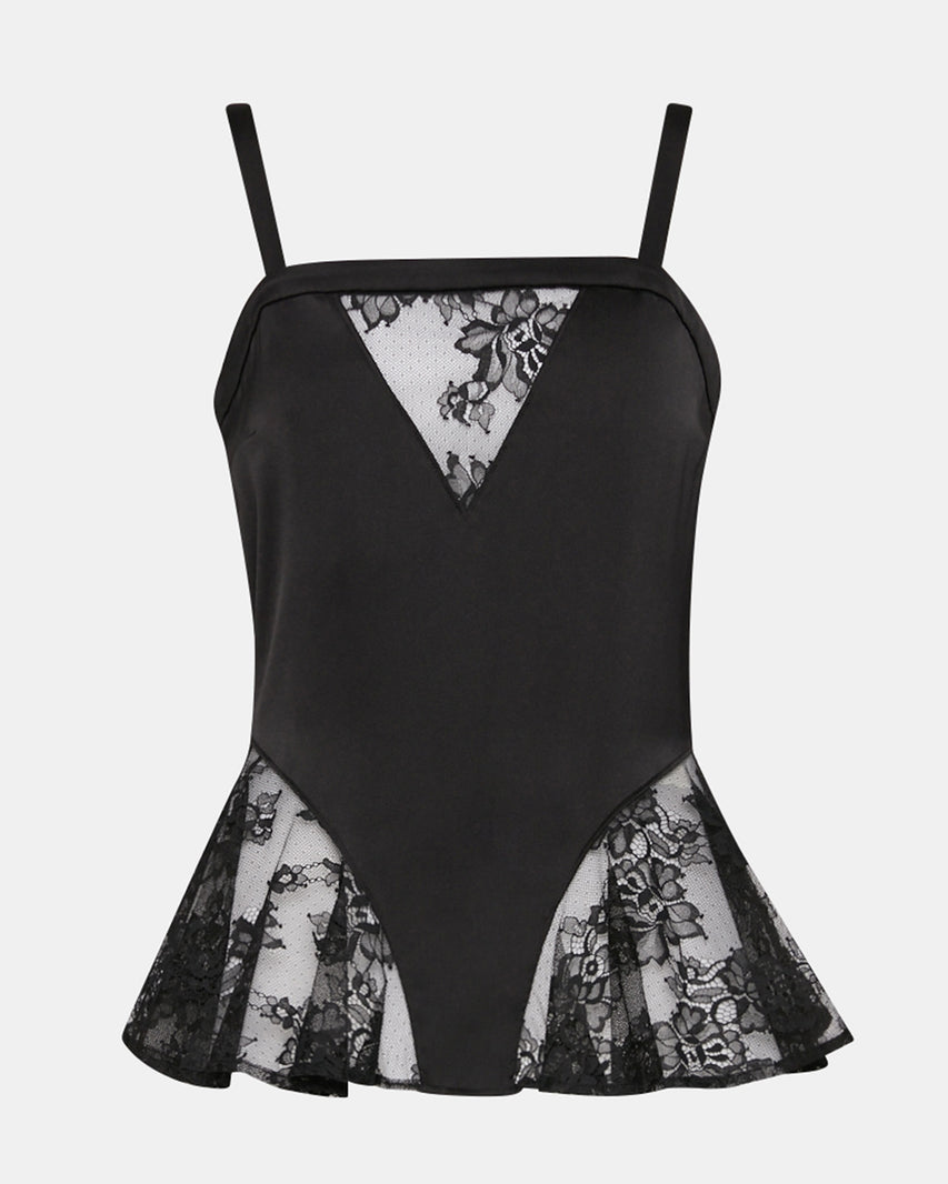 LEONORAH TOP BLACK - Clothing - Steve Madden Canada - view 7