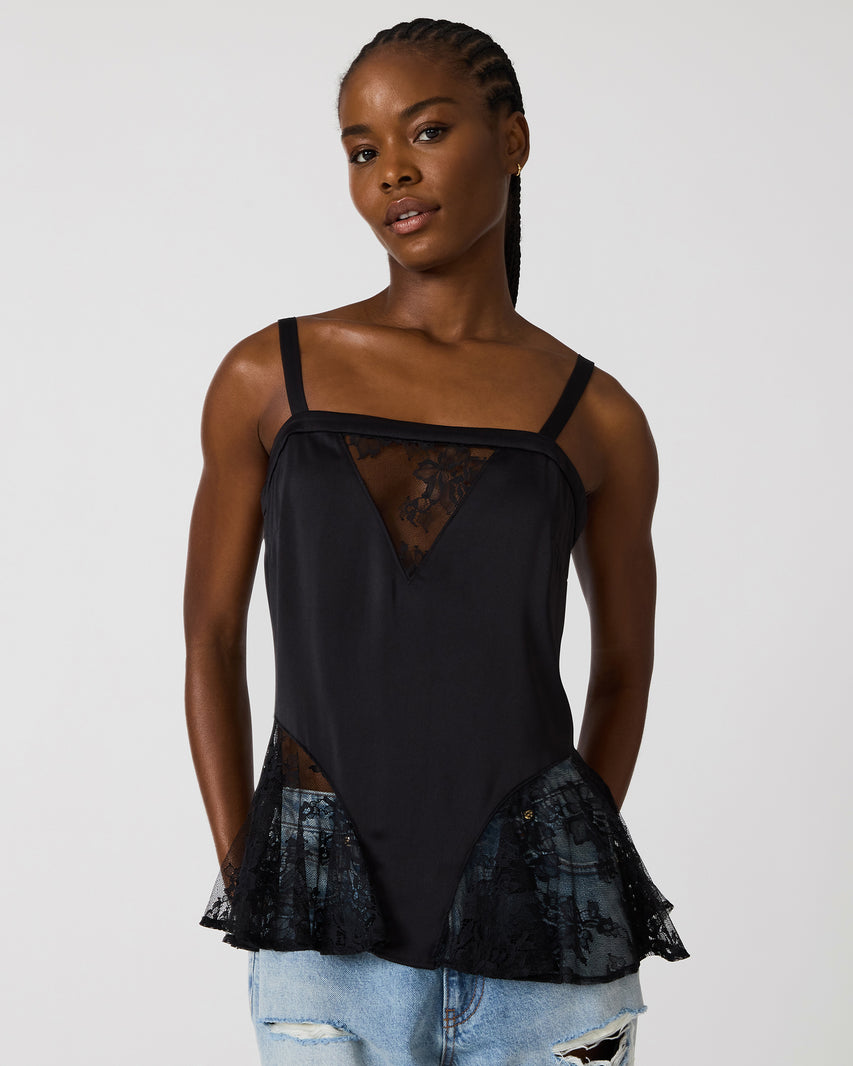 LEONORAH TOP BLACK - Clothing - Steve Madden Canada - view 2