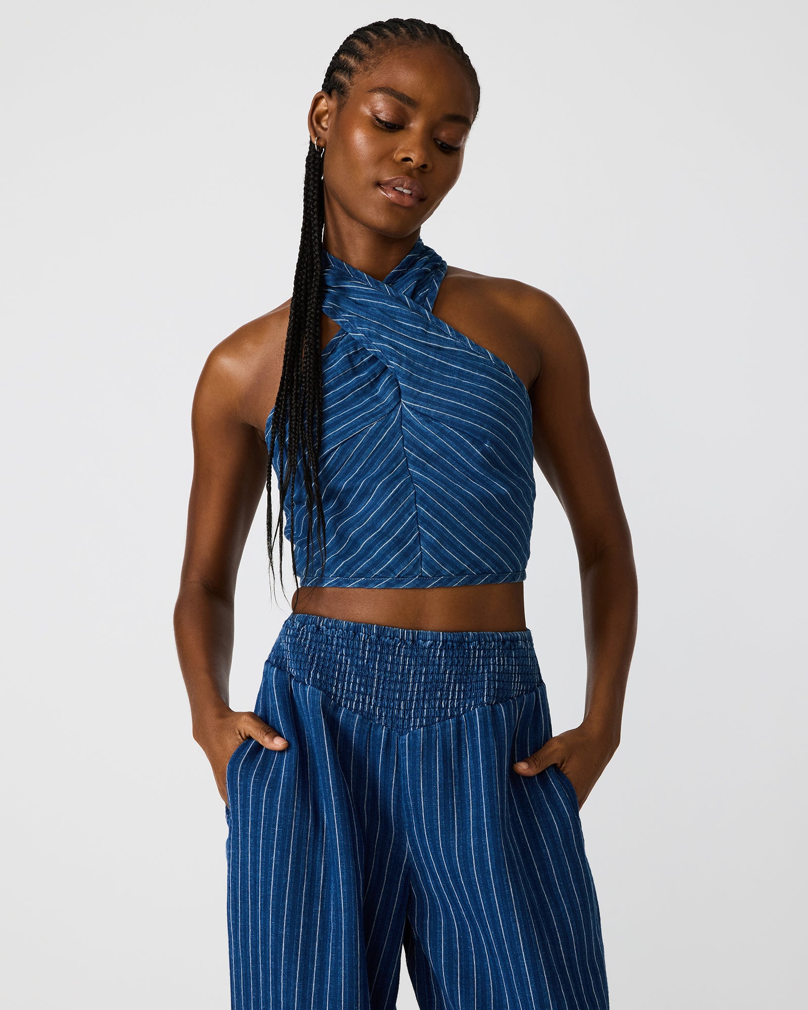 WINNIE TOP INDIGO - Clothing - Steve Madden Canada
