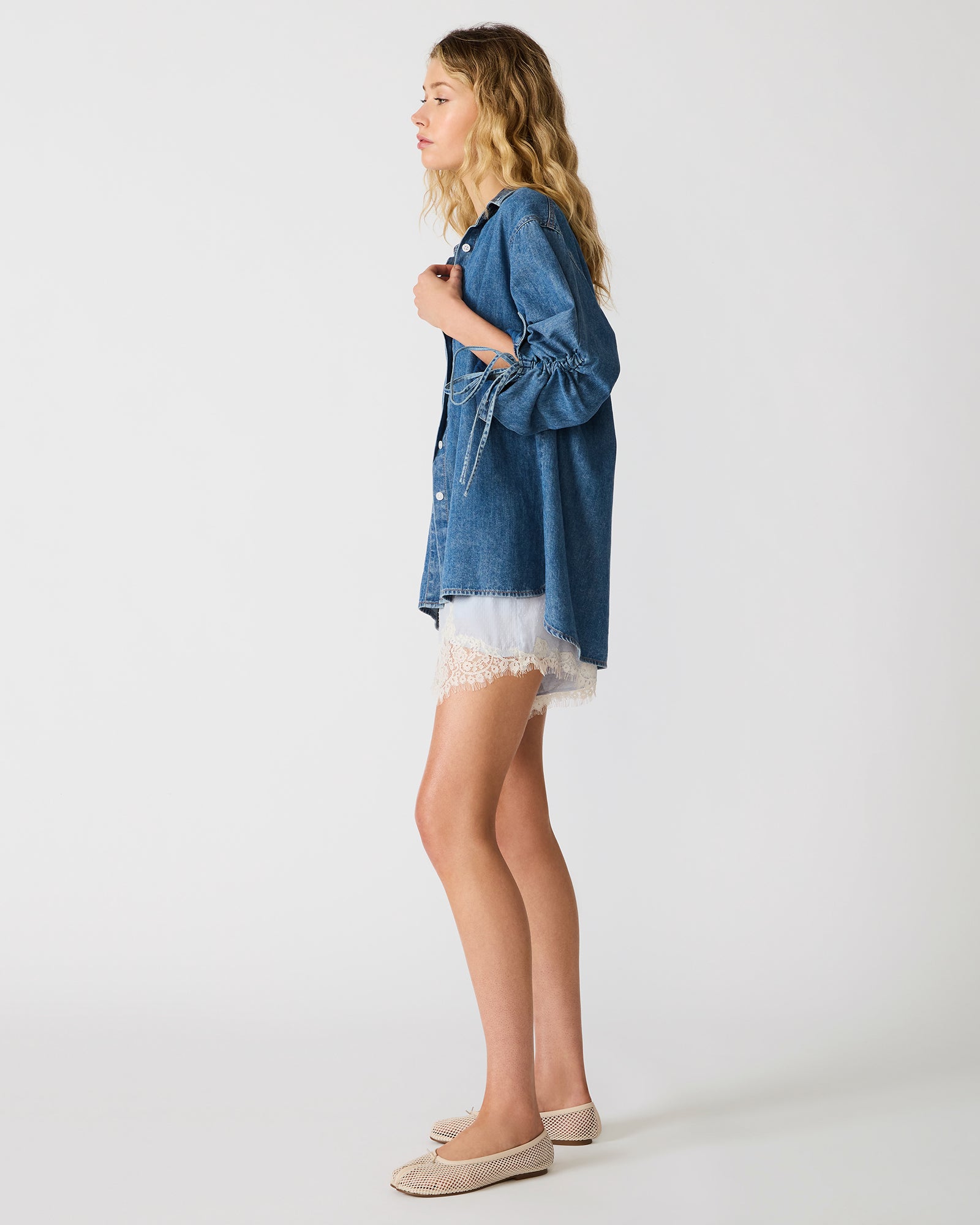 MERRIT TOP DENIM - Clothing - Steve Madden Canada - view 3